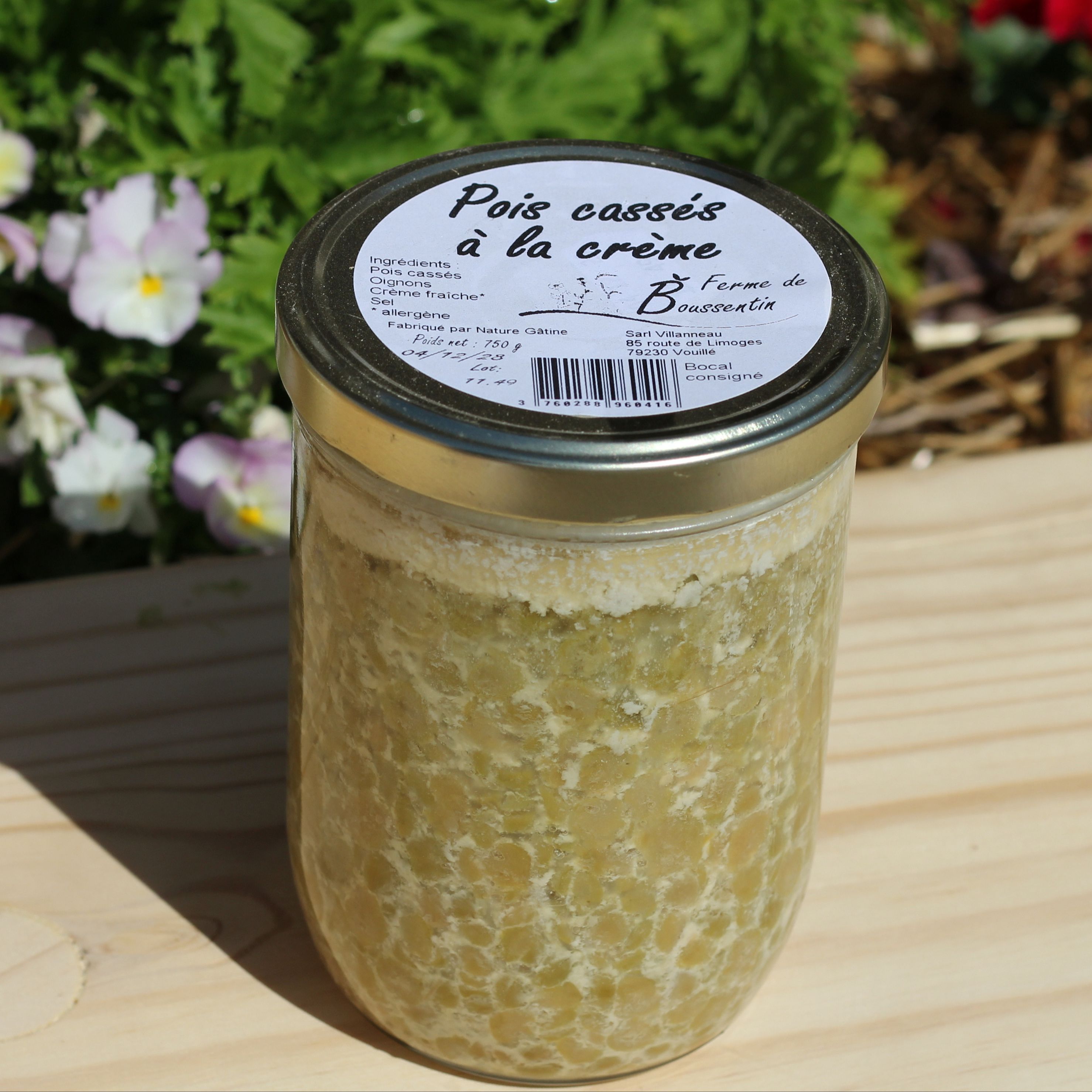 Pois cassés à la crème 750 g