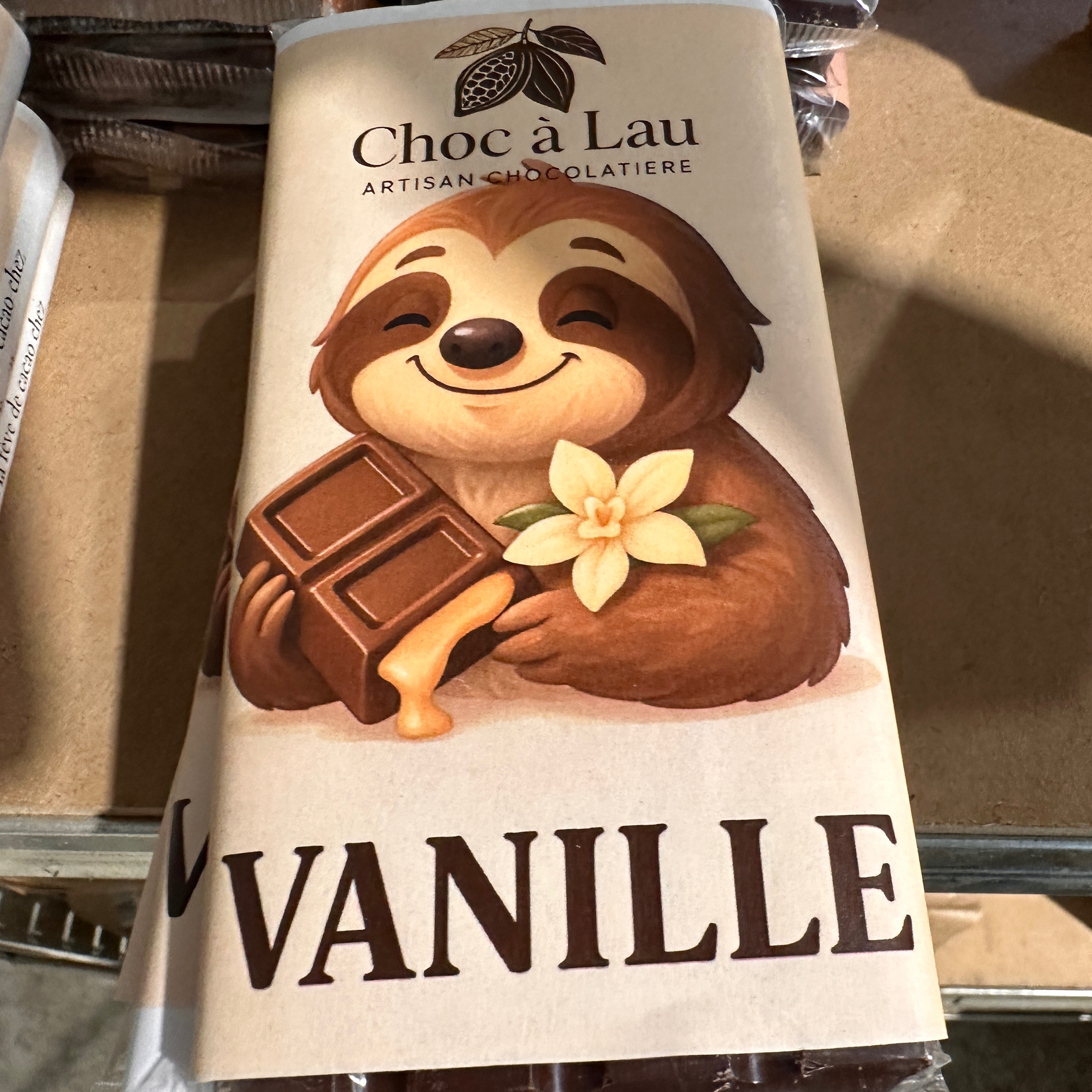 Tablette fourrée - Vanille