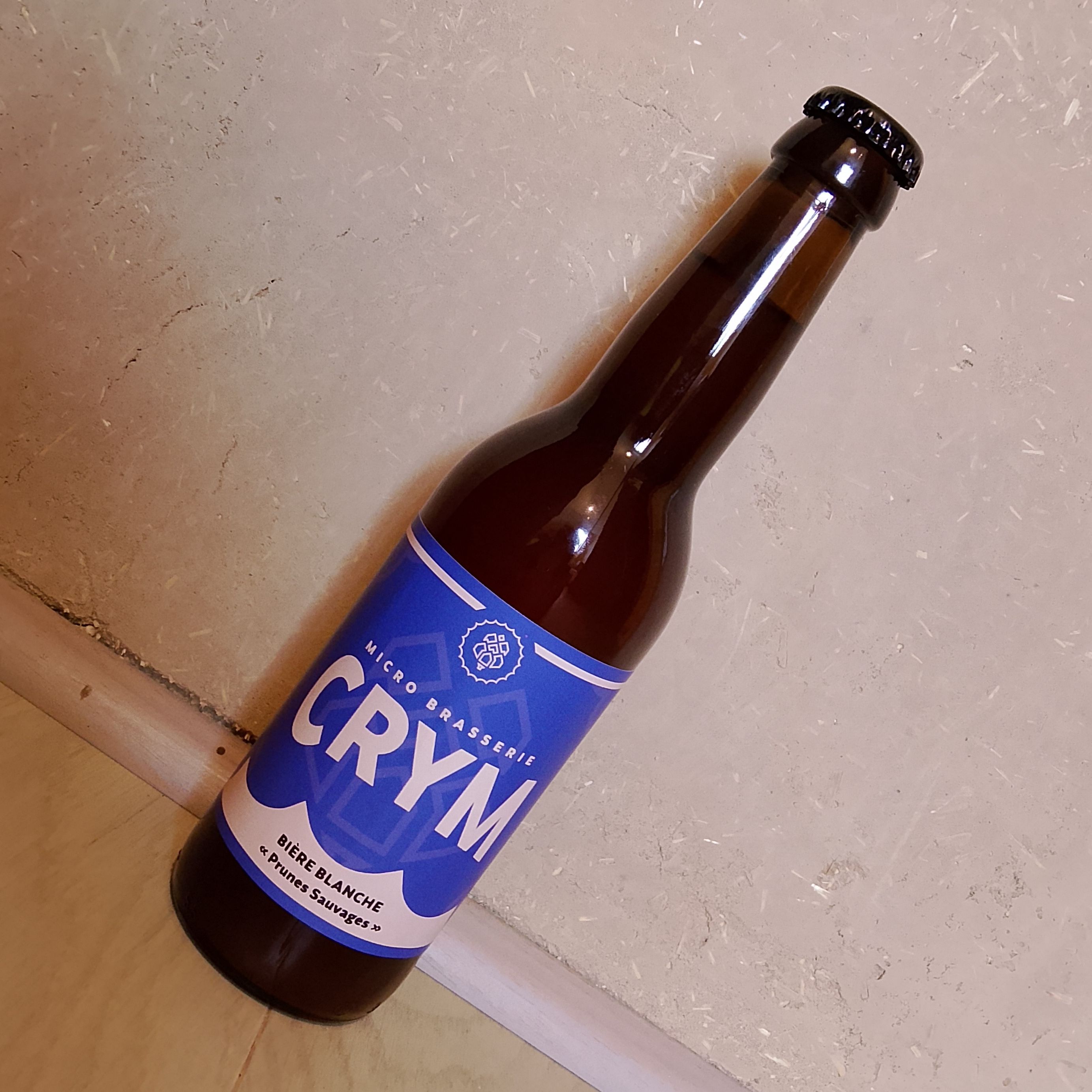 Bière "Blanche à la prune sauvage" - 33 cl - CRYM