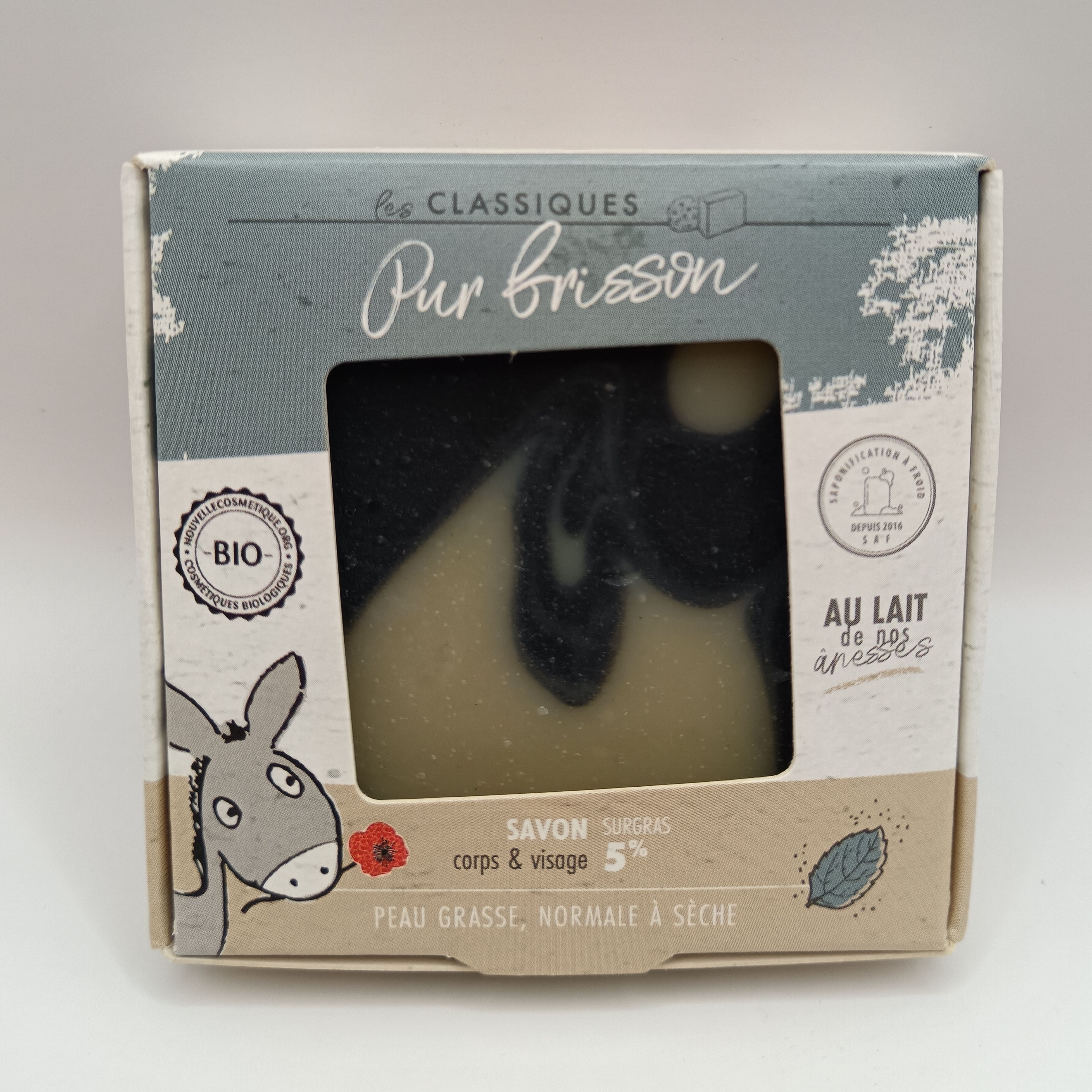 Savon surgras 5% Pur frisson - Peau grasse, normale à sèche