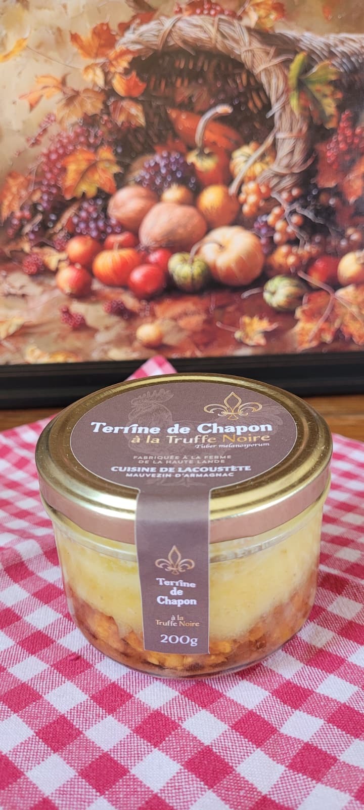 TERRINE DE CHAPON A LA TUFFE NOIRE - 200g