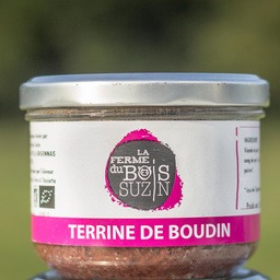 Terrine de boudins noirs bio 190gr