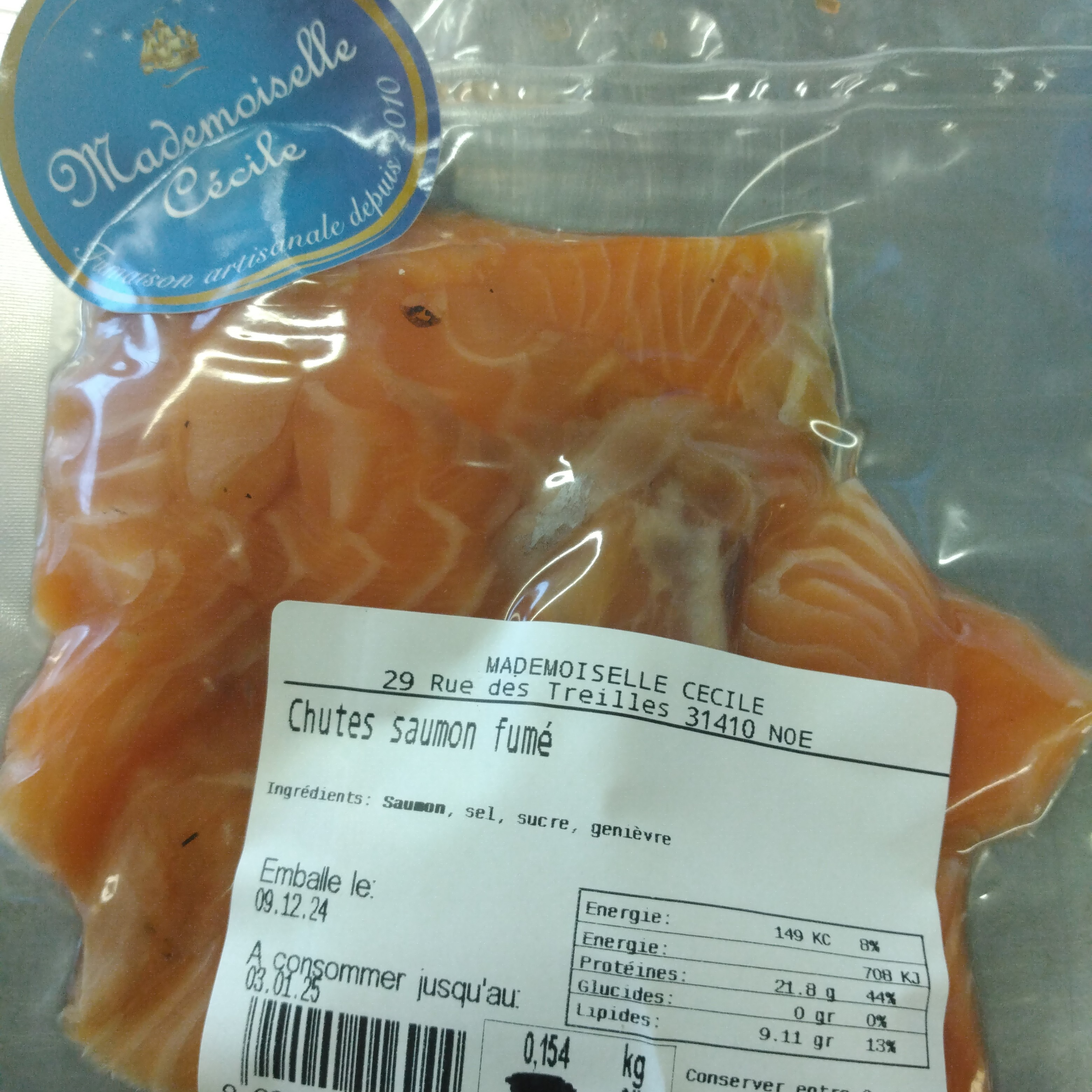 Chutes de saumon fumé - 150g