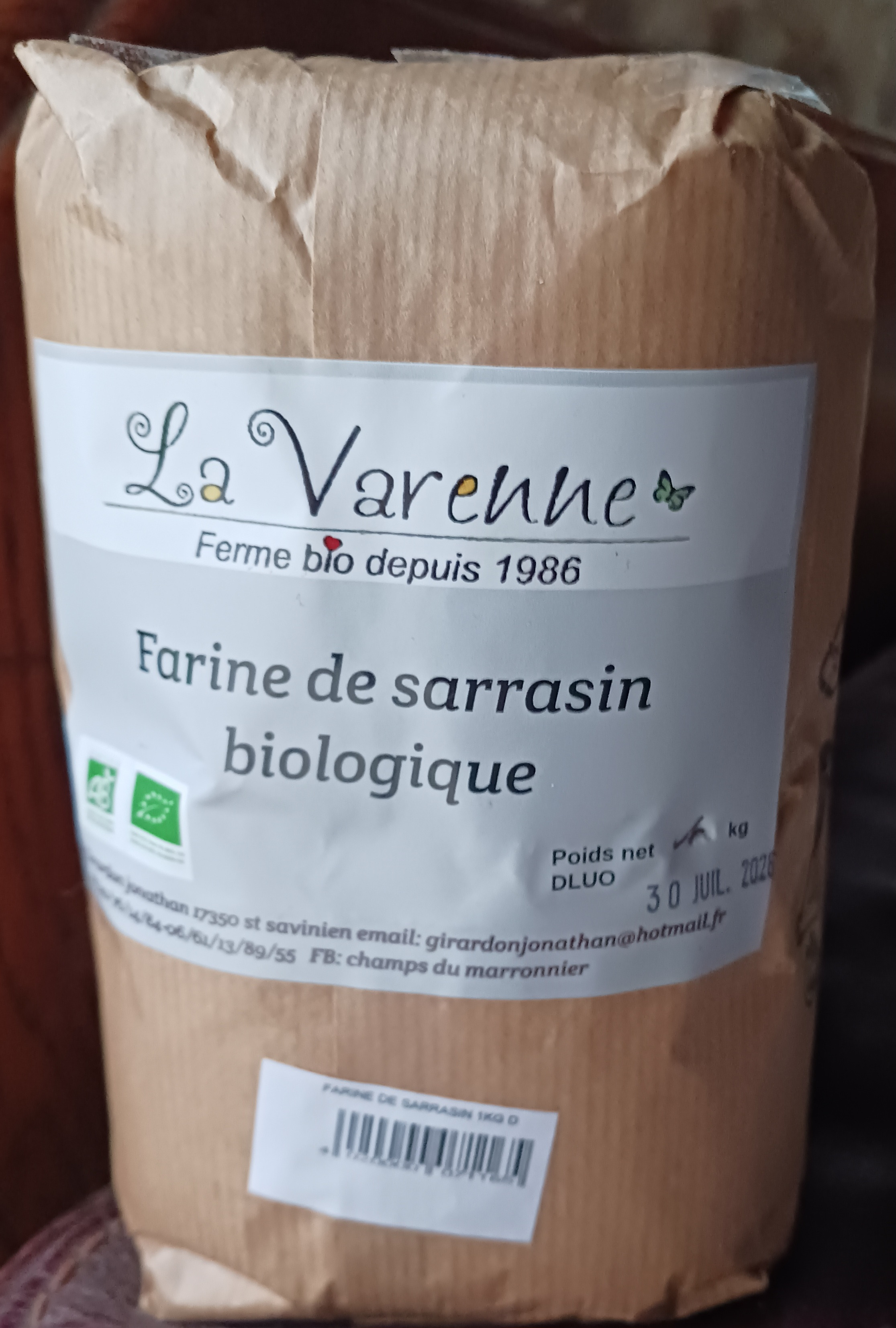 Farine de sarrasin BIO - 1kg