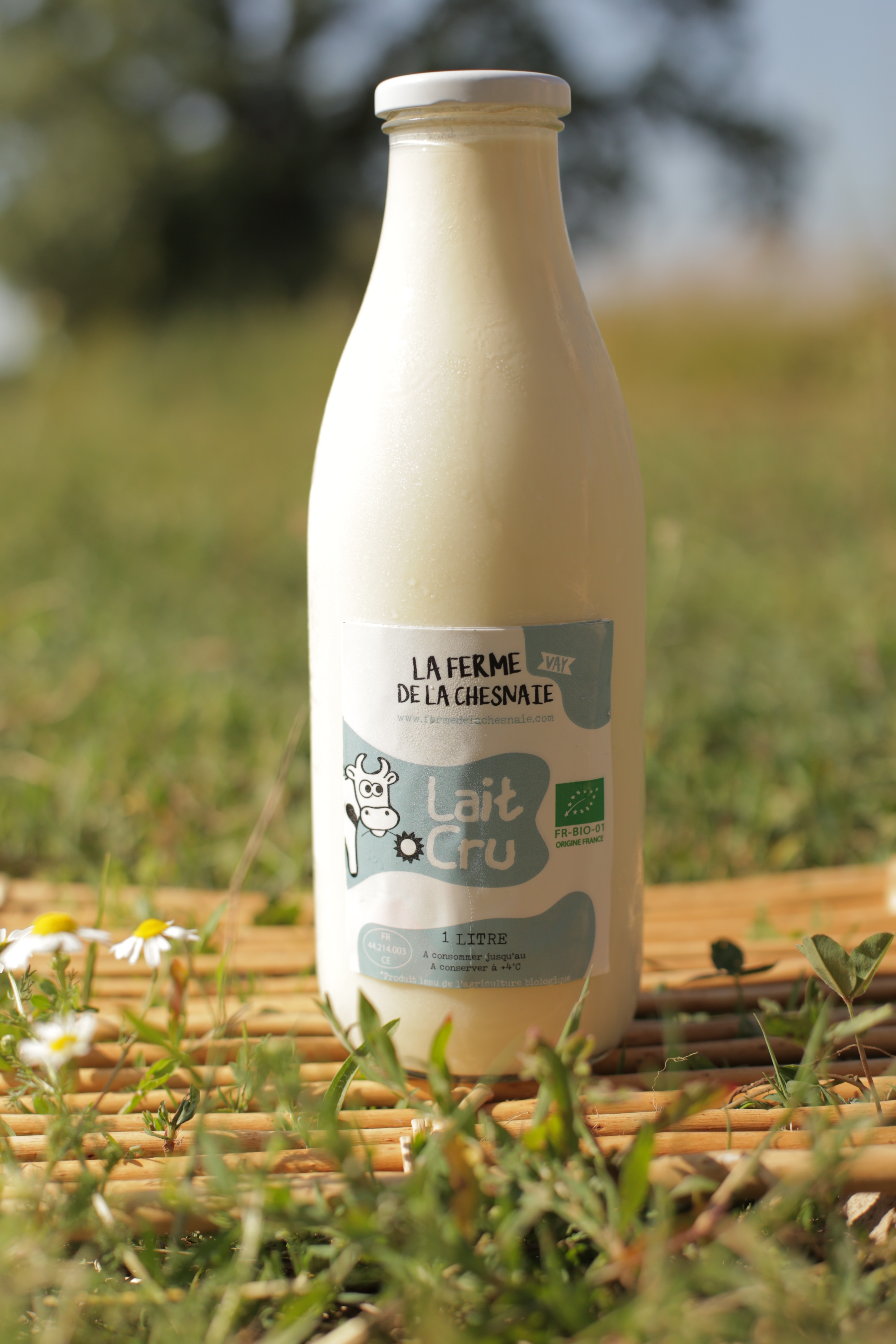 lait cru entier (+0,80€ consigne) - 1l