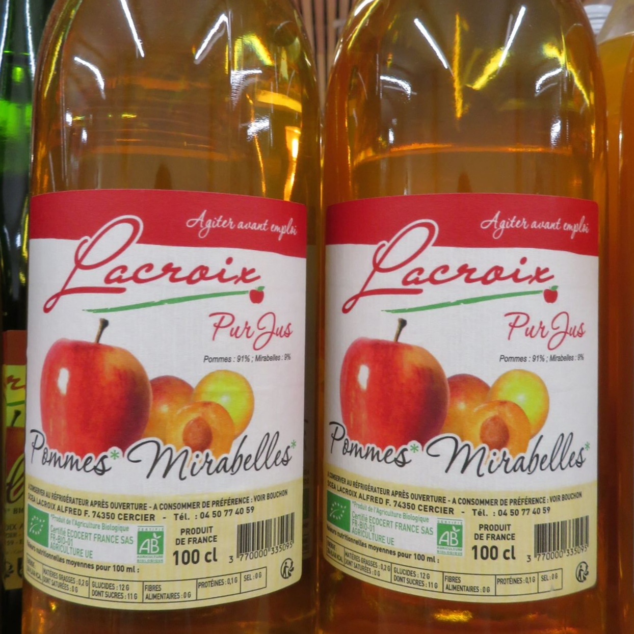 Jus de pomme-mirabelle Bio