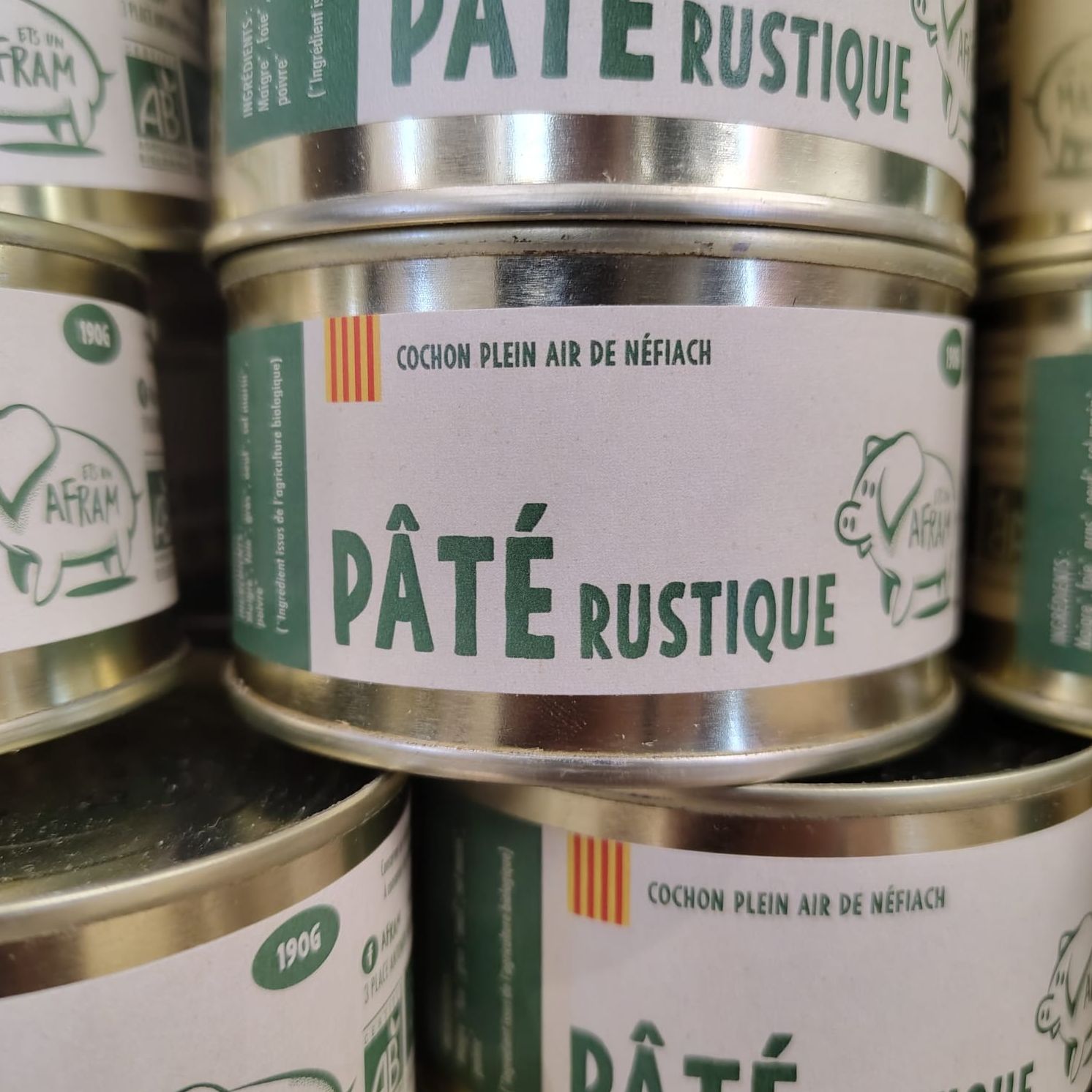 PÂTÉ RUSTIQUE 190GR - AFRAM