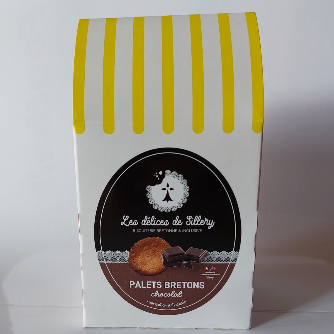 Les Délices - Palets Bretons Pépites Chocolat Noir Cabine - 200g