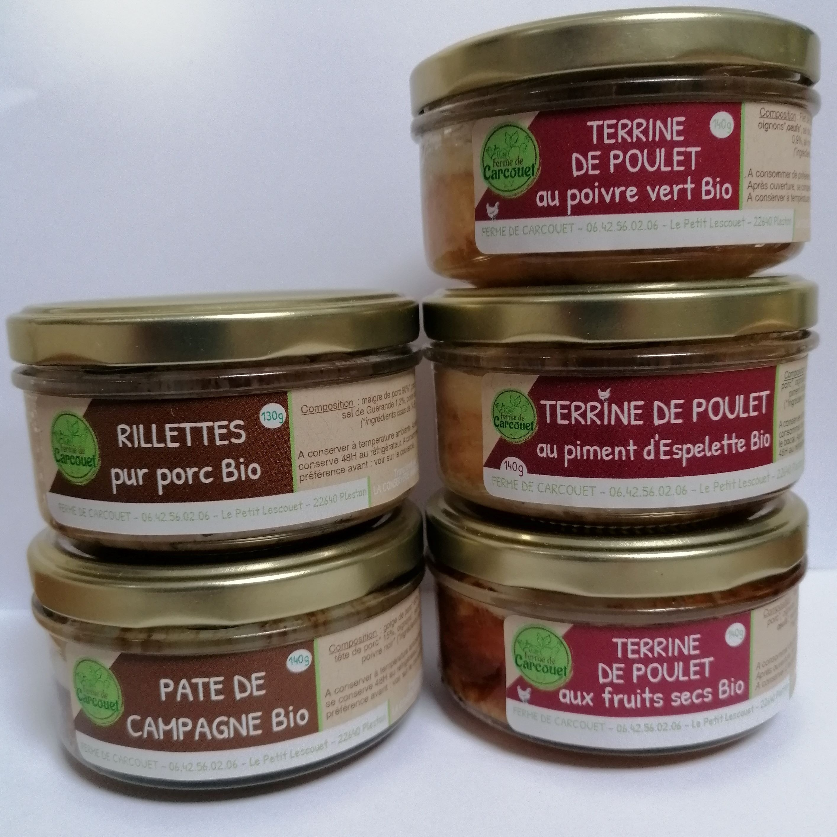 Terrines x 5 - 680g