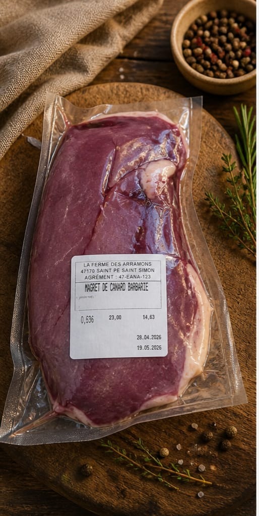 MAGRET DE CANARD DE BARBARIE - 600g