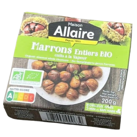 Marrons entiers cuits sous vide - 200g