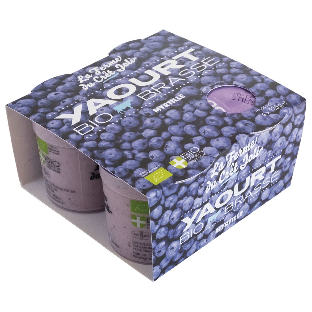 YAOURTS Myrtille x4 - 125g