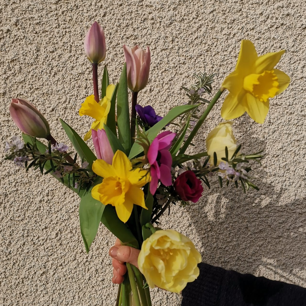 Bouquet fleurs locales,de saison,de Champlay - Petit format 12€