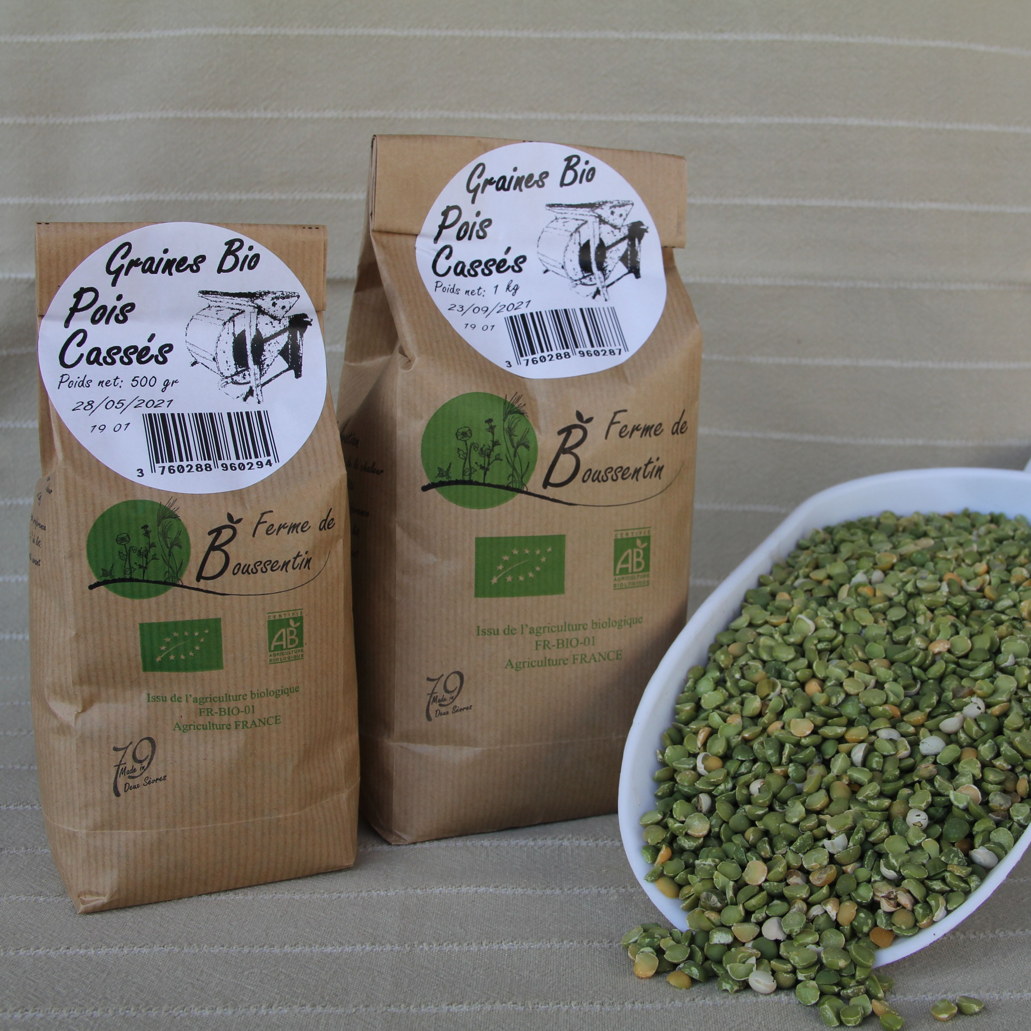 Pois cassés bio