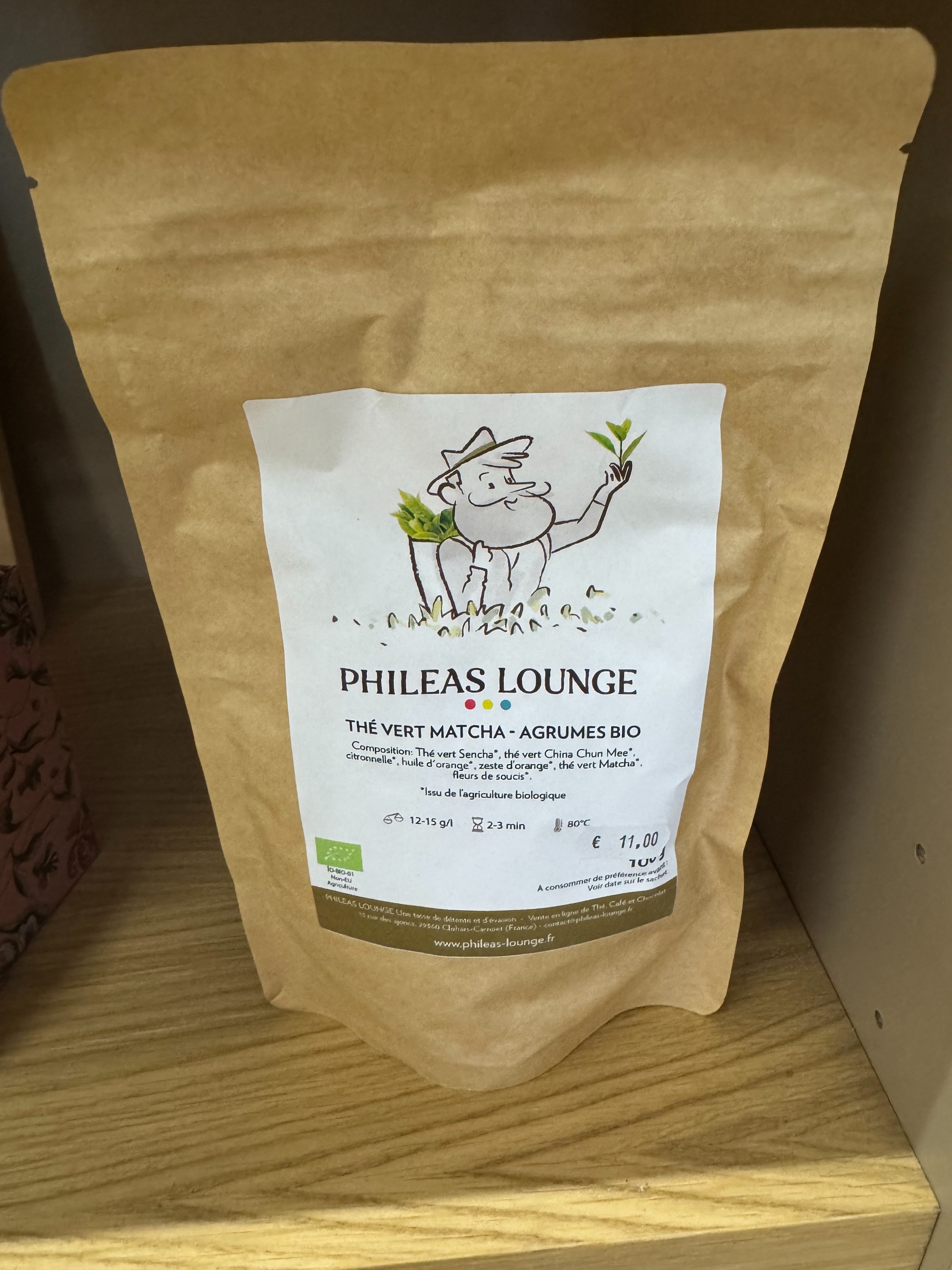 Thé vert parfumé Gaia - Thés vert matcha & agrumes bio - 100g