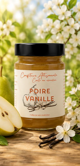 POIRE / VANILLE DE MADAGASCAR - 220g
