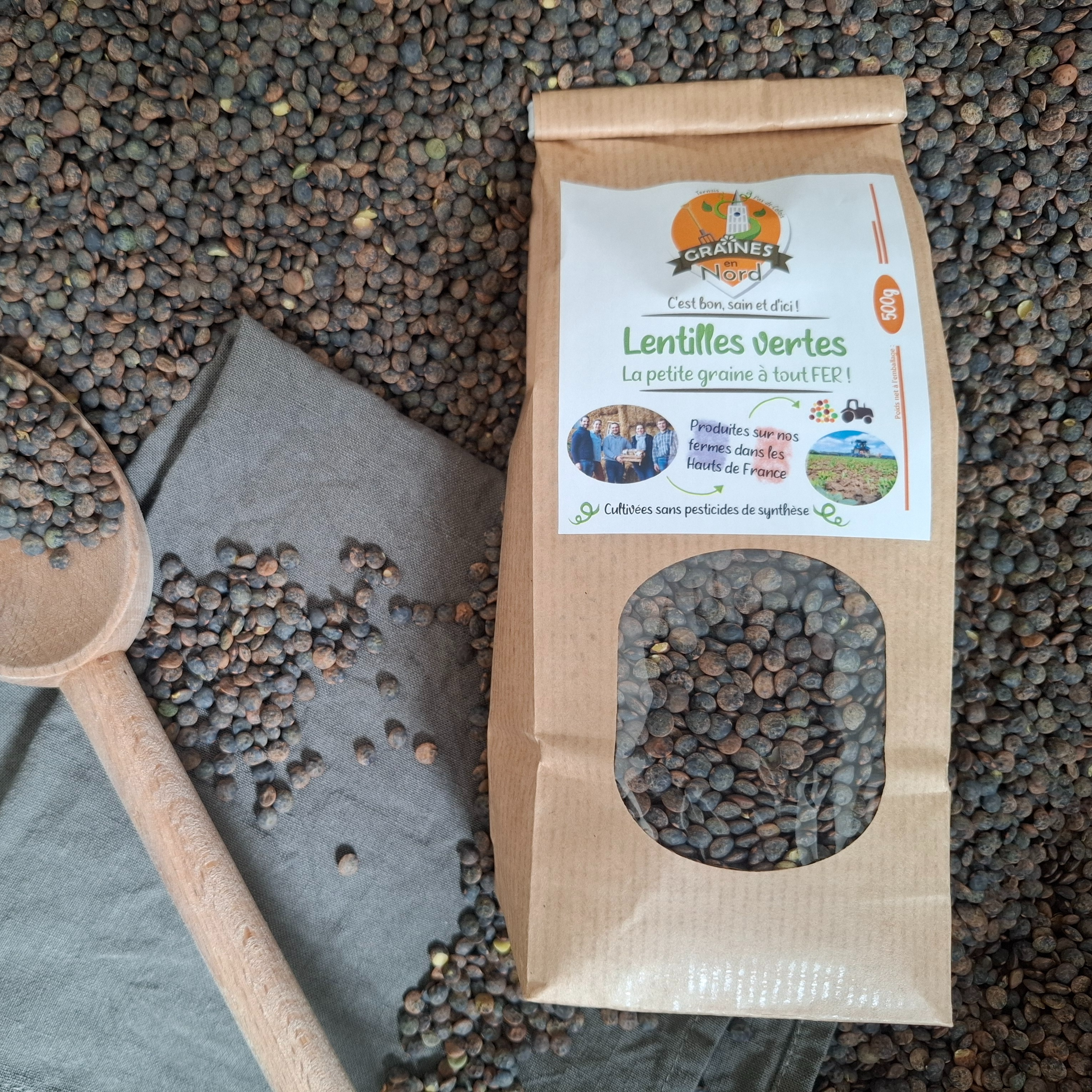 Lentilles Vertes, la petite graine à tout FER ! - 500g