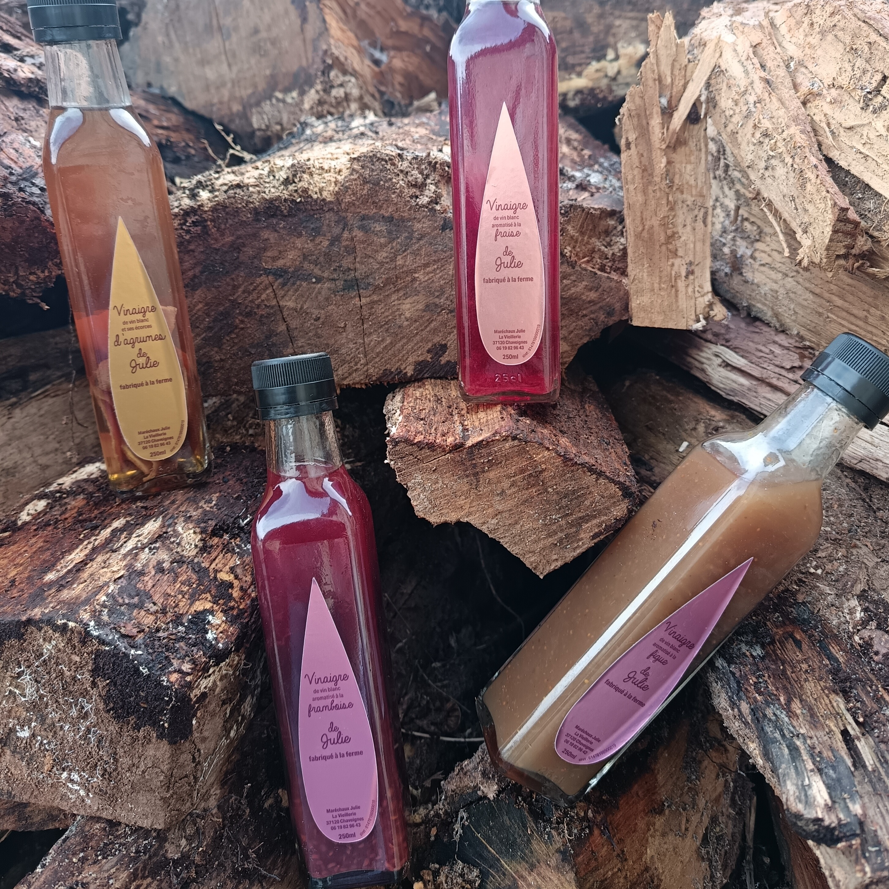 Vinaigre de vin à la Framboise - 25cl