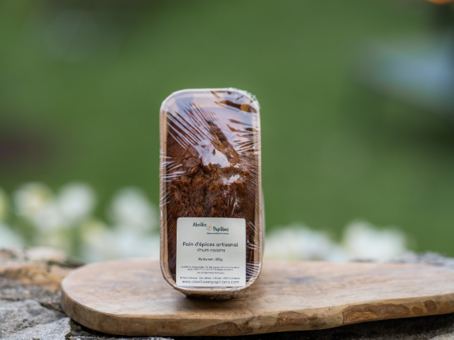 Pain d'épices rhum raisins - emballé