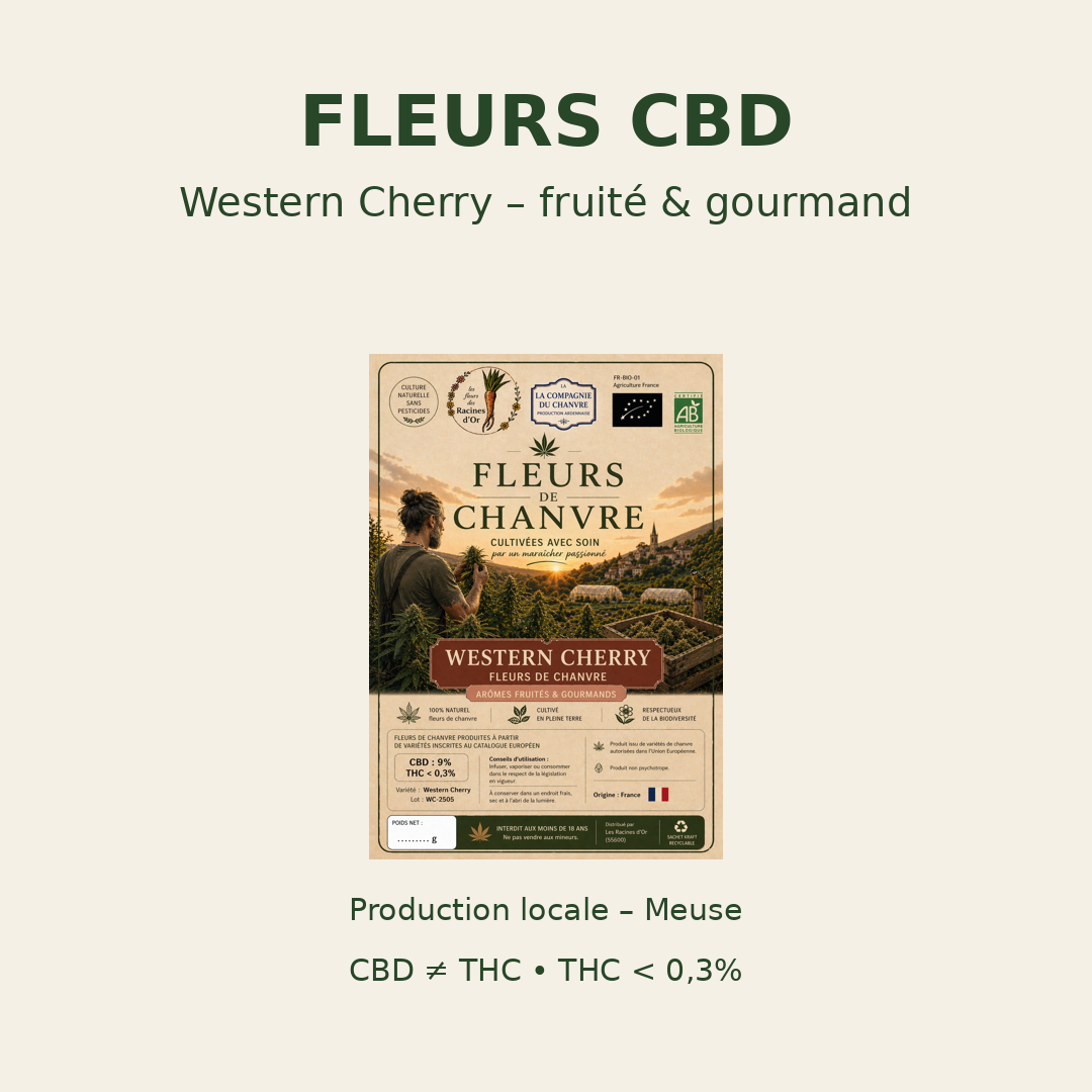 Fleurs de chanvre WESTERN CHERRY