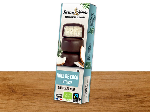 Bouchées Noix de Coco - Chocolat Noir - 45g