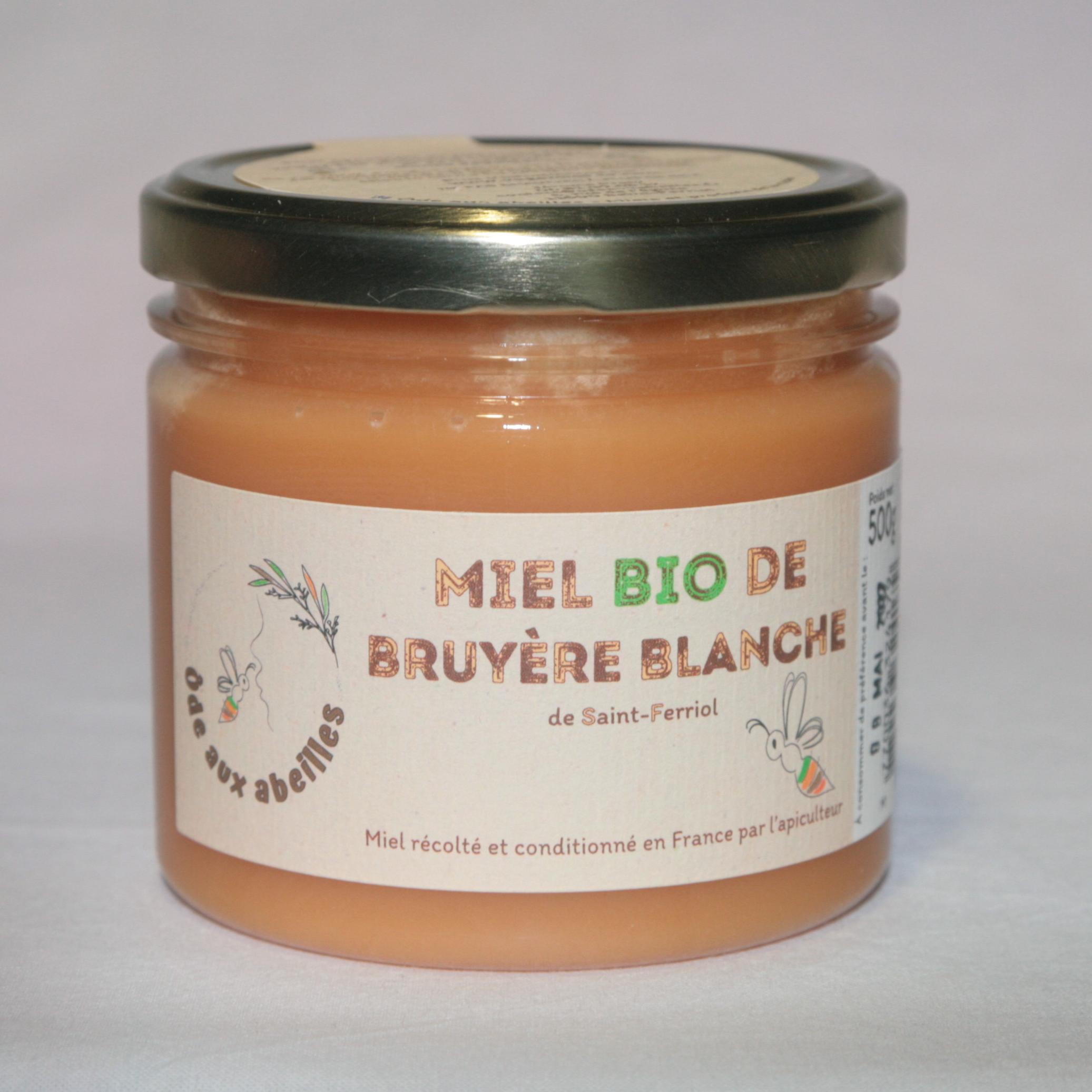Miel bio de bruyère blanche