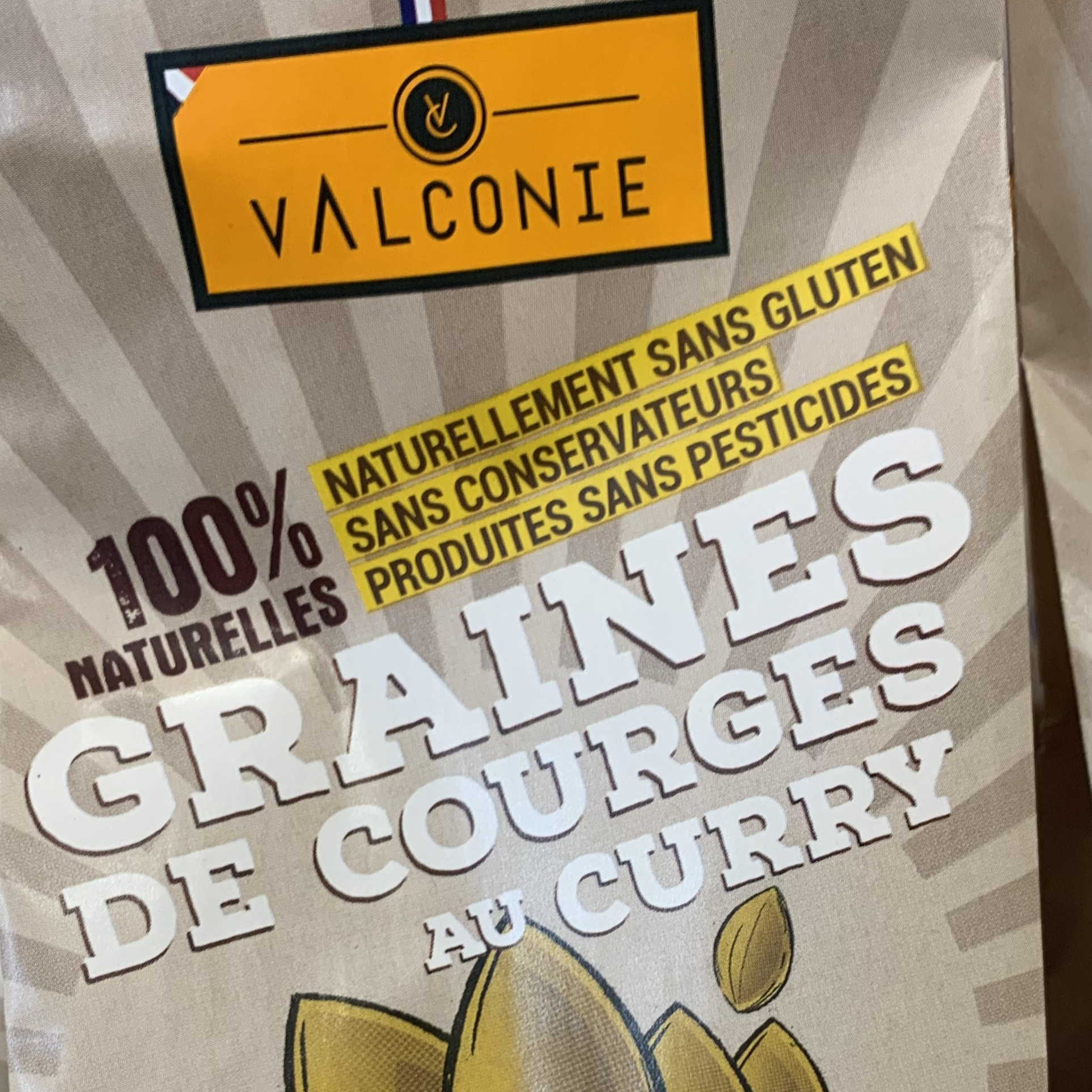 GRAINES DE COURGE CURRY 150g