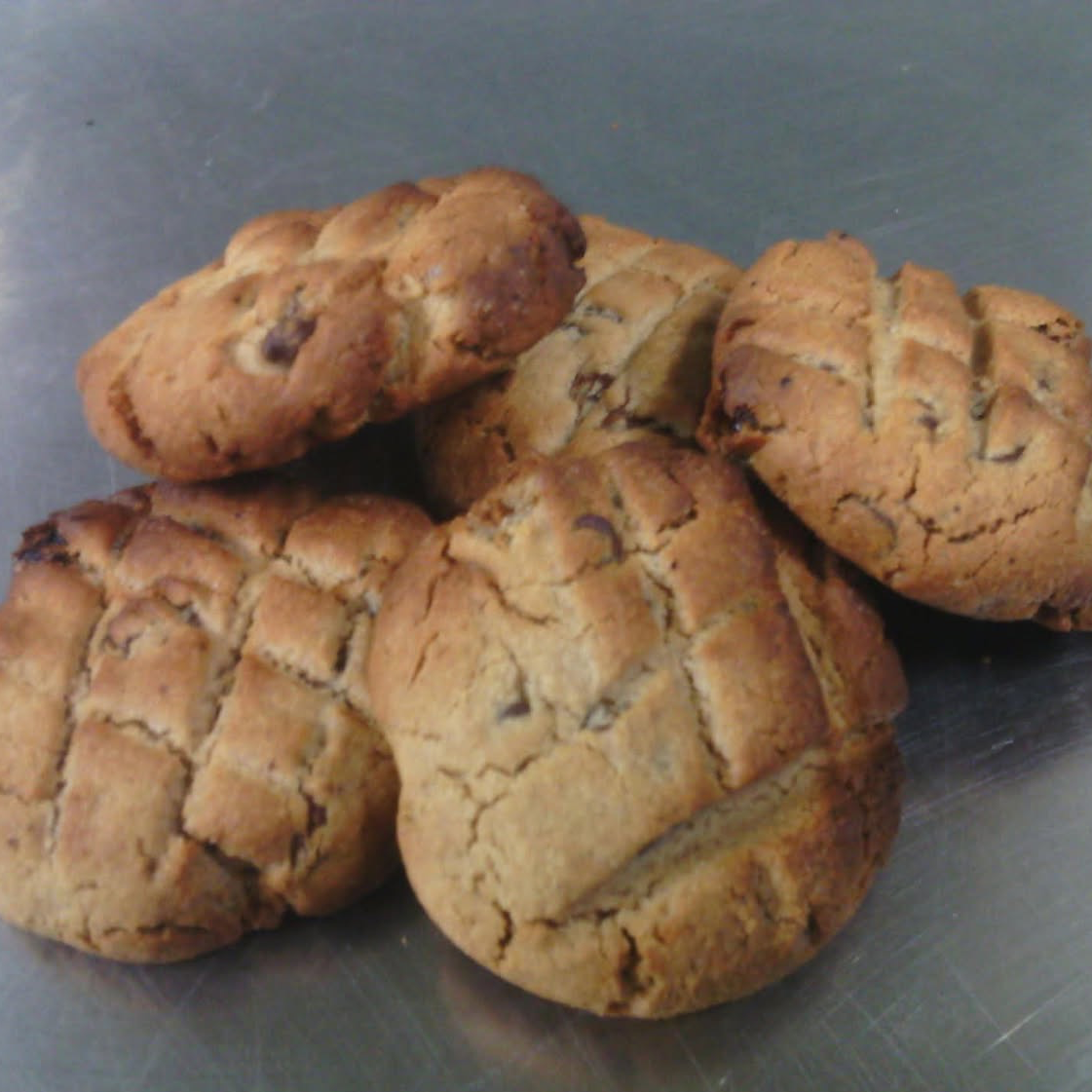 Biscuits farine de châtaigne, chocolat raisins secs 150g