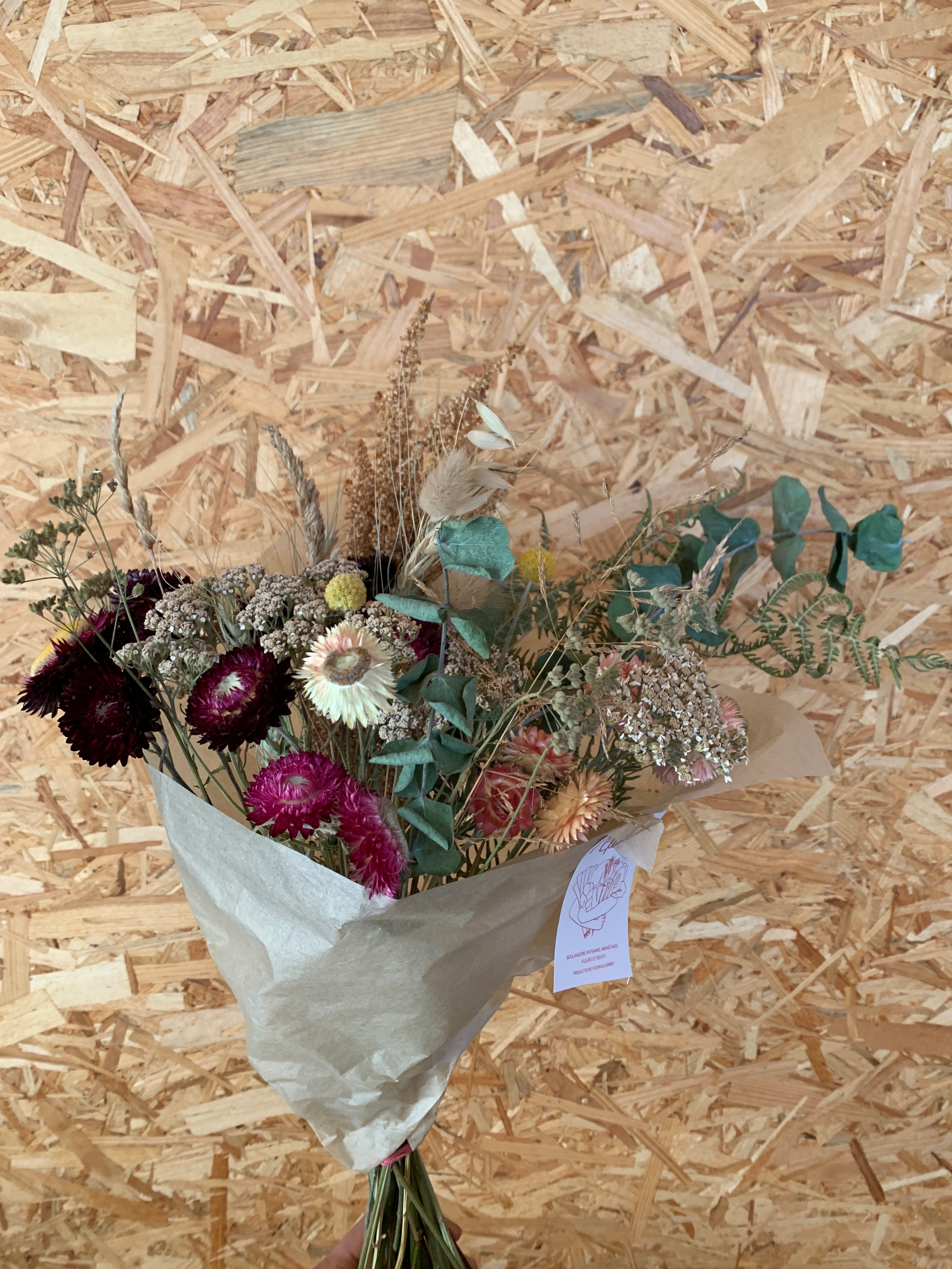 Bouquet de fleurs séchées