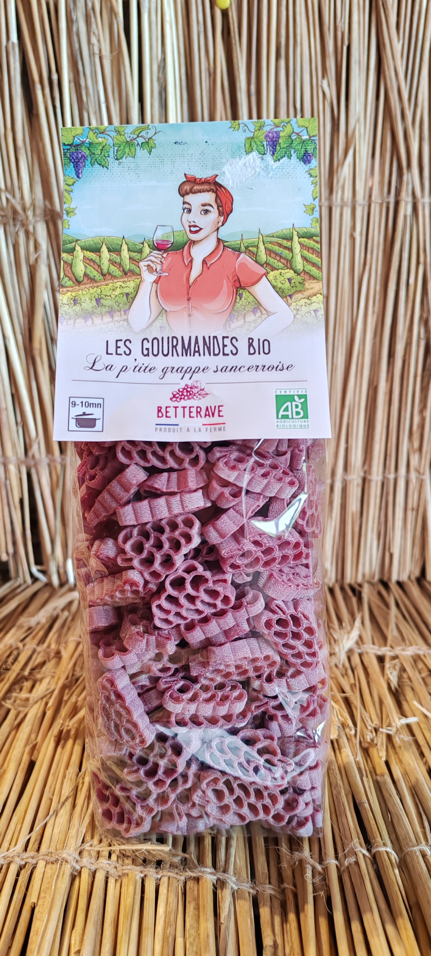 Pâtes Bio Locale Bettrave "La Petite Grappe Sancerroise" - 280g