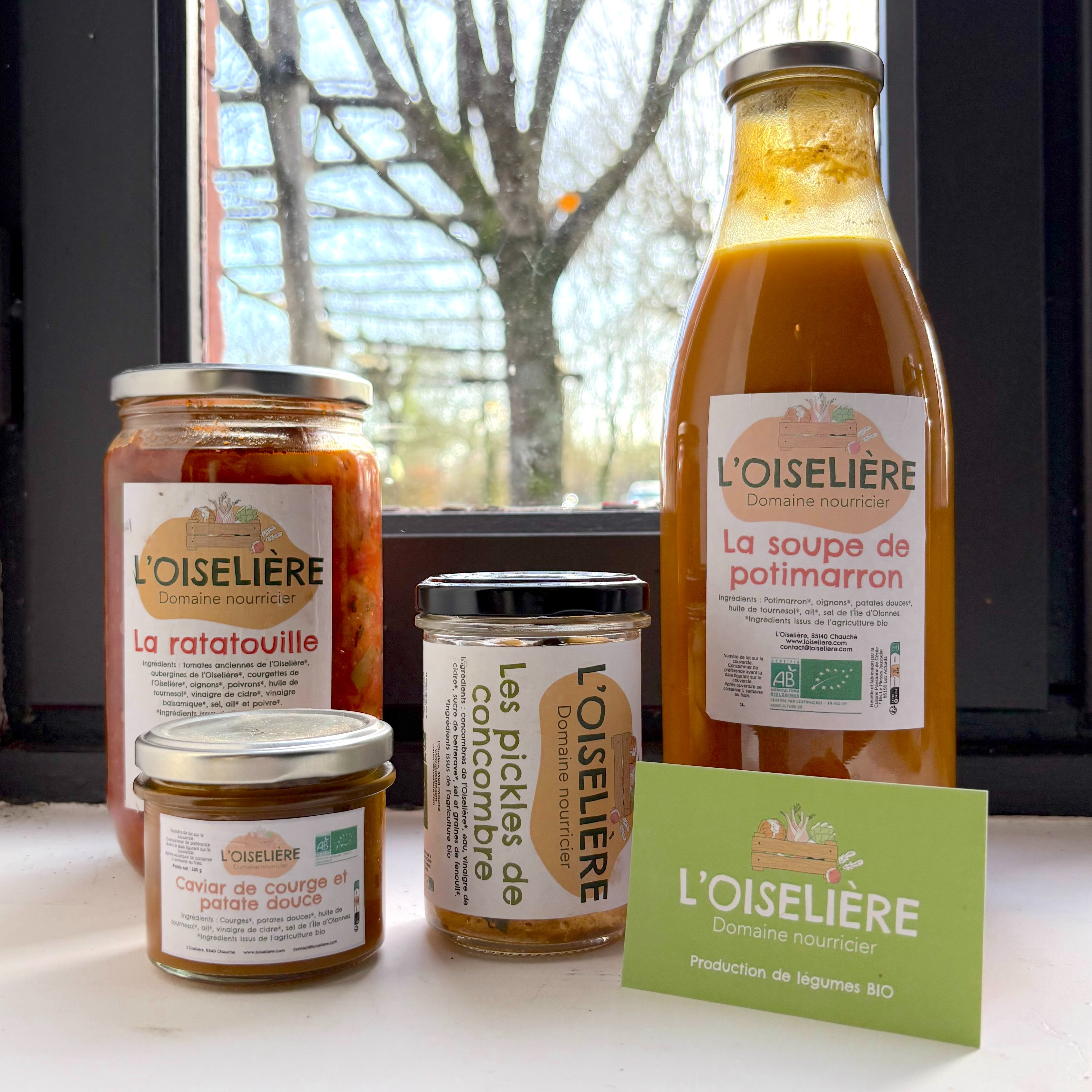 Panier sélection n°1_4 bocaux de l'Oiselière- 24€