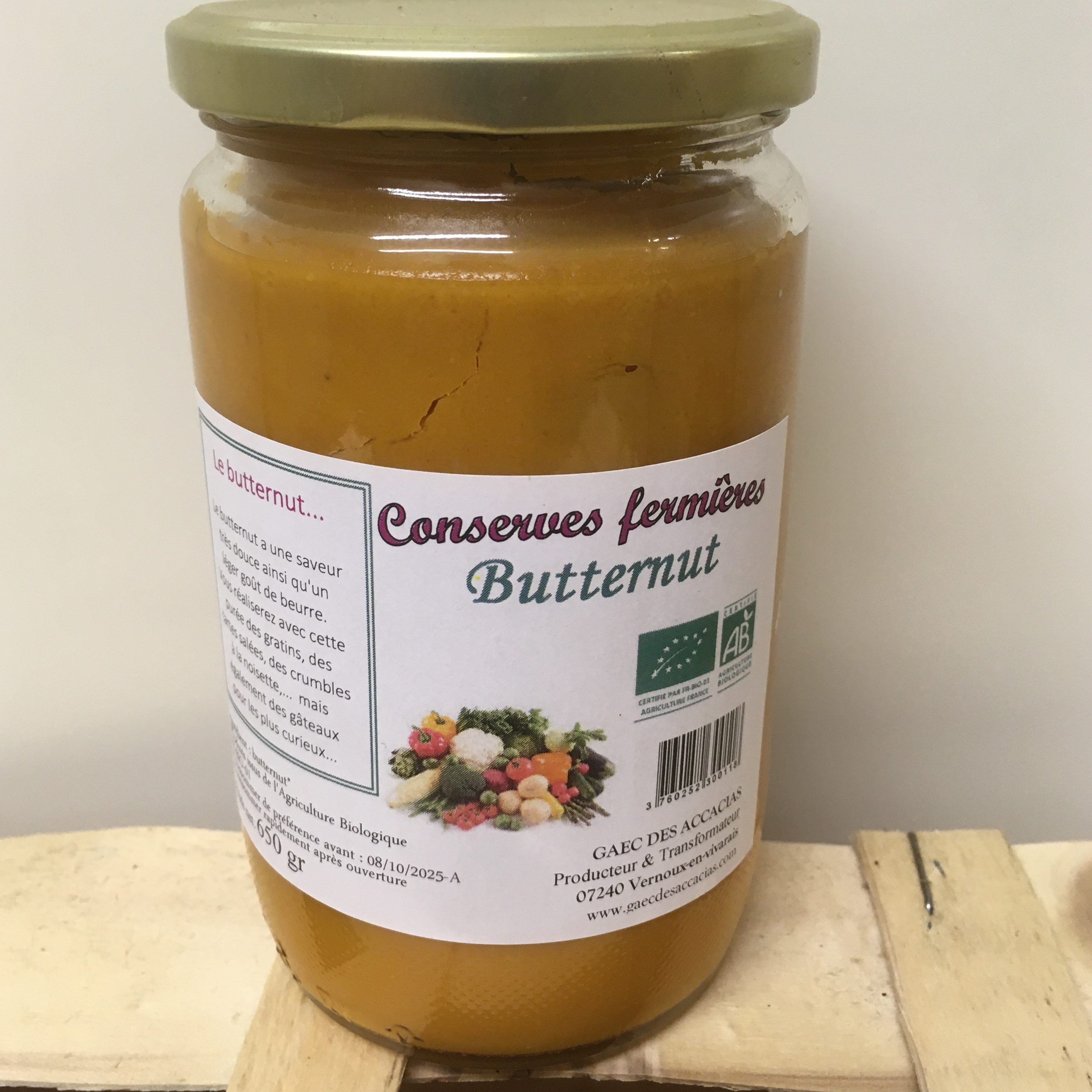Purée de butternut - 650g