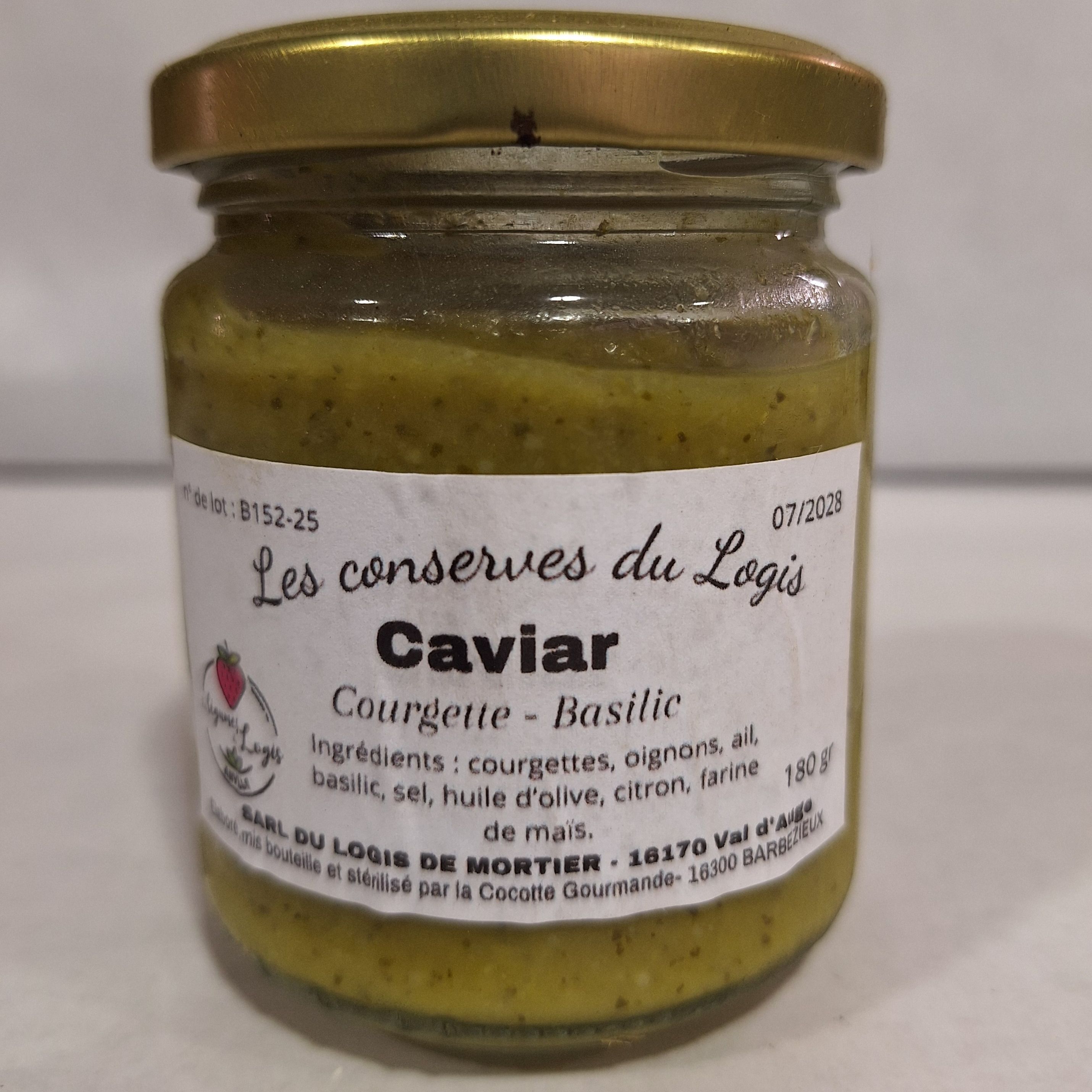 caviar de courgette - basilic
