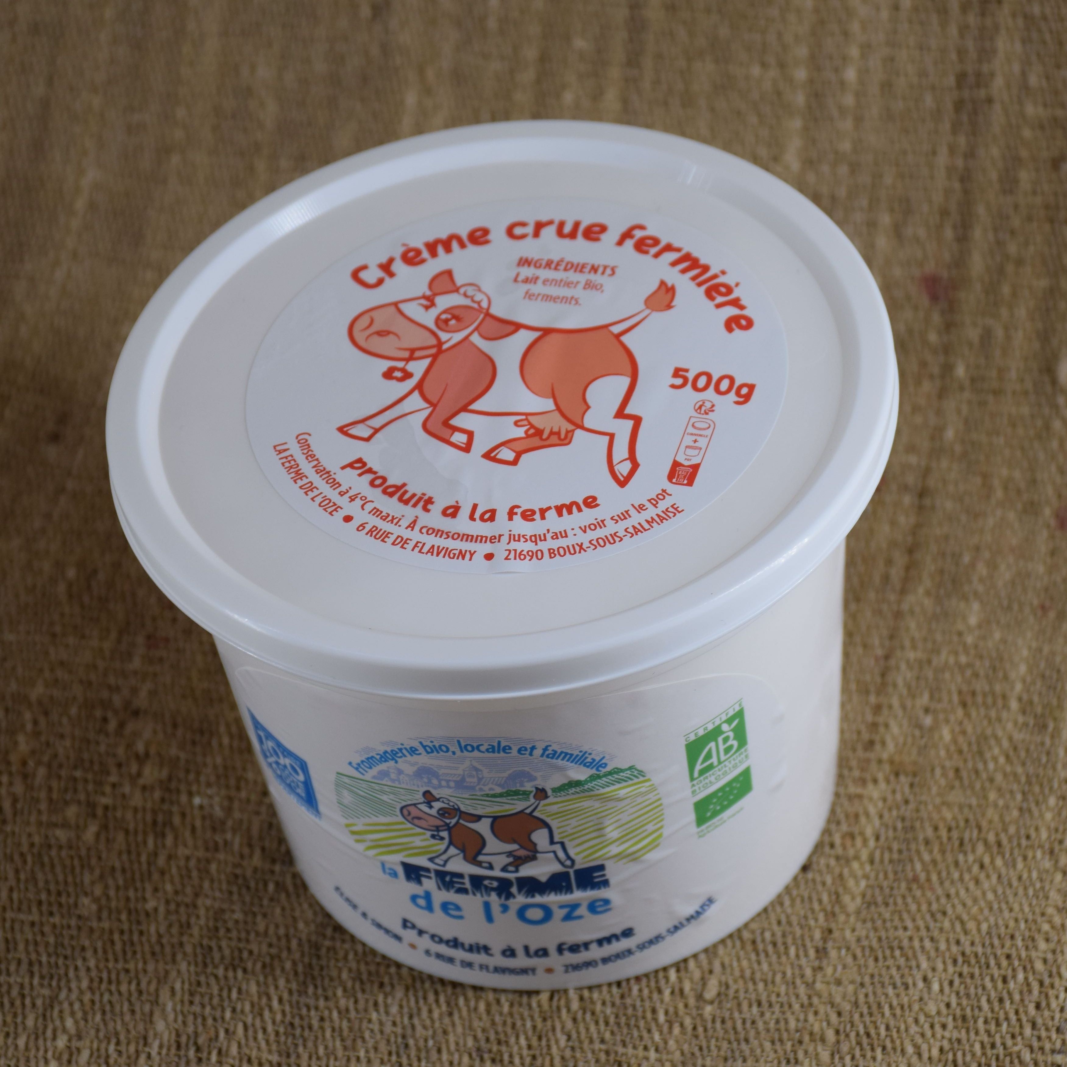 Crème Crue Fermière 500G