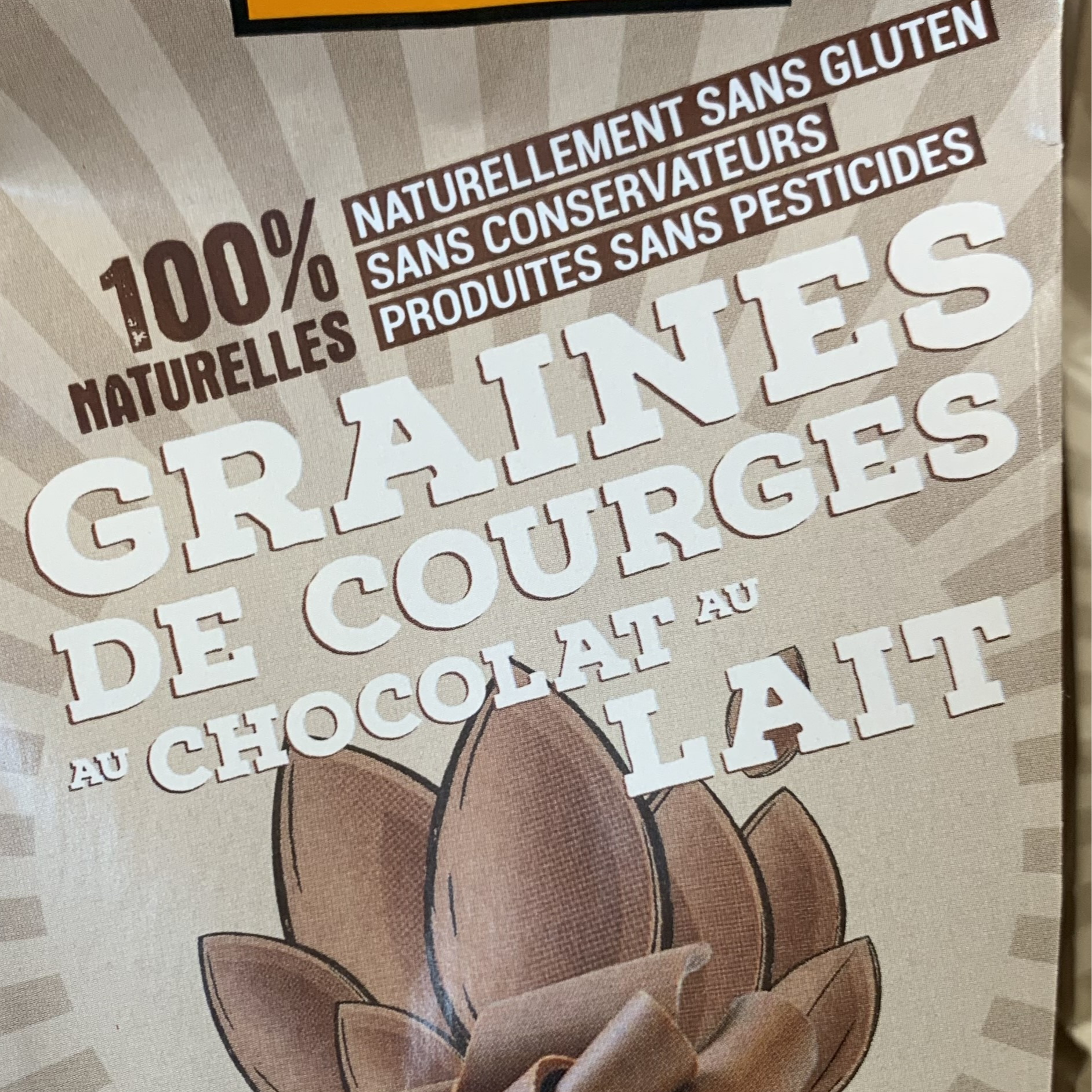 GRAINES DE COURGE CHOCOLAT LAIT 150g