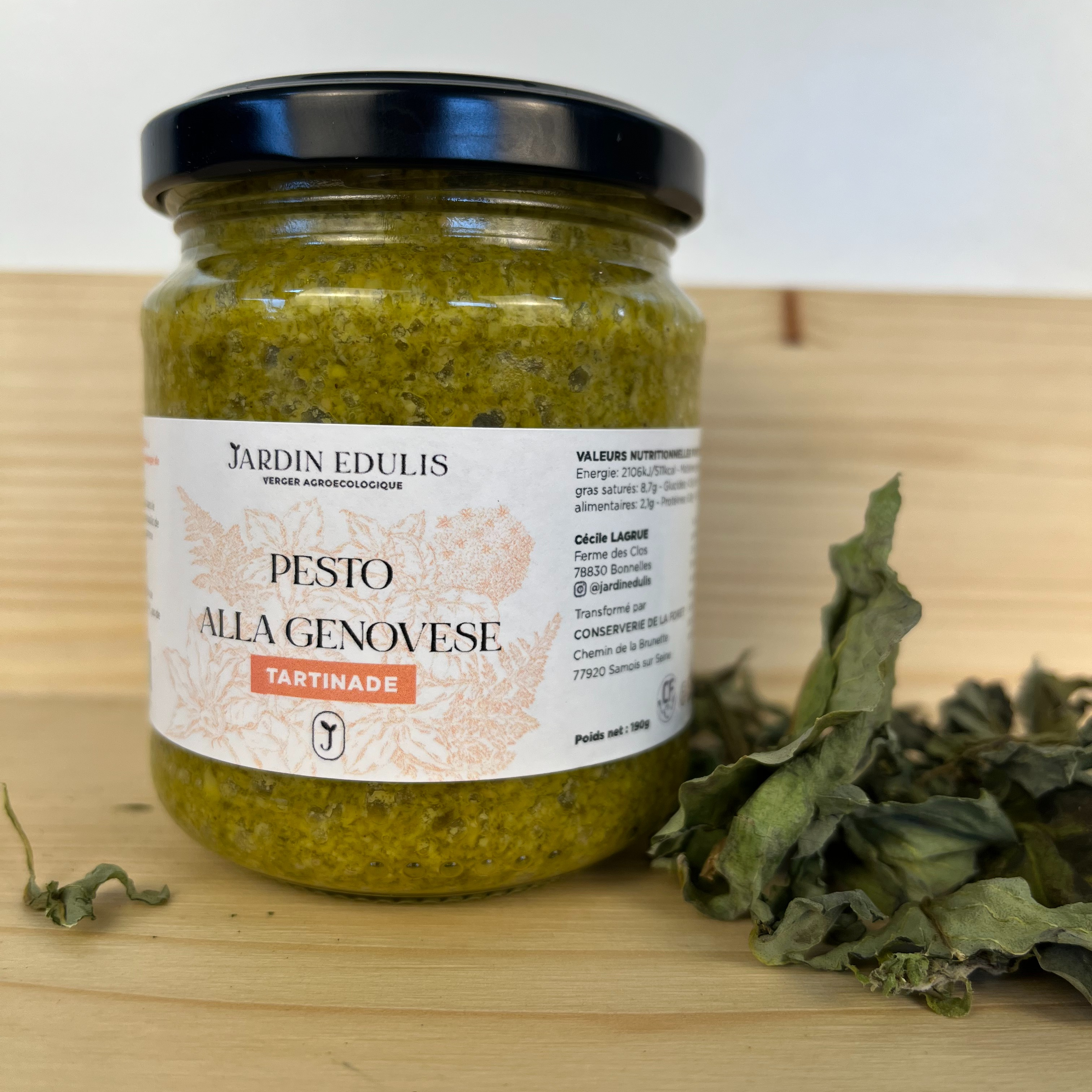 Pesto de Basilic parmesan bio - 180g