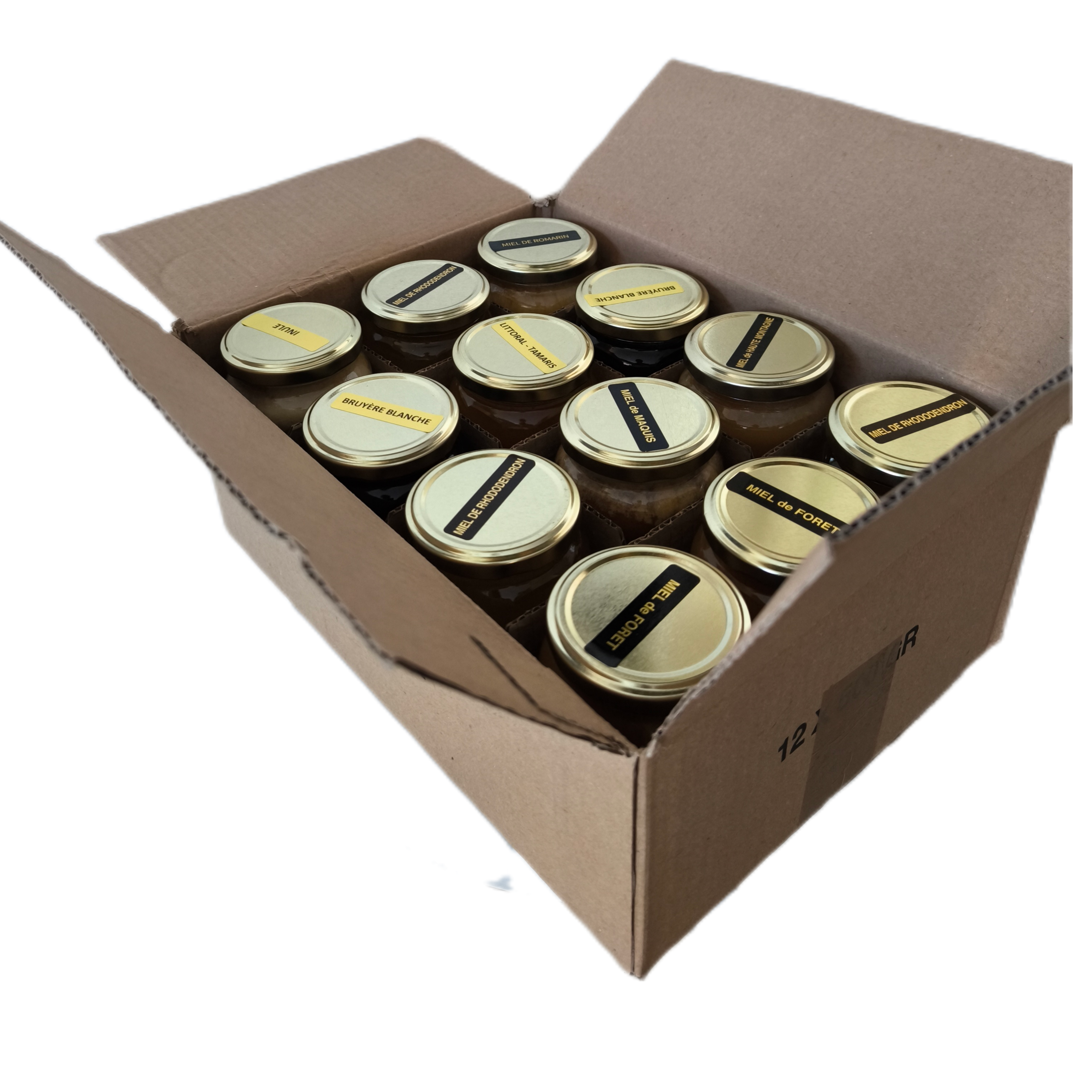 Lot de 12 pots 250g
