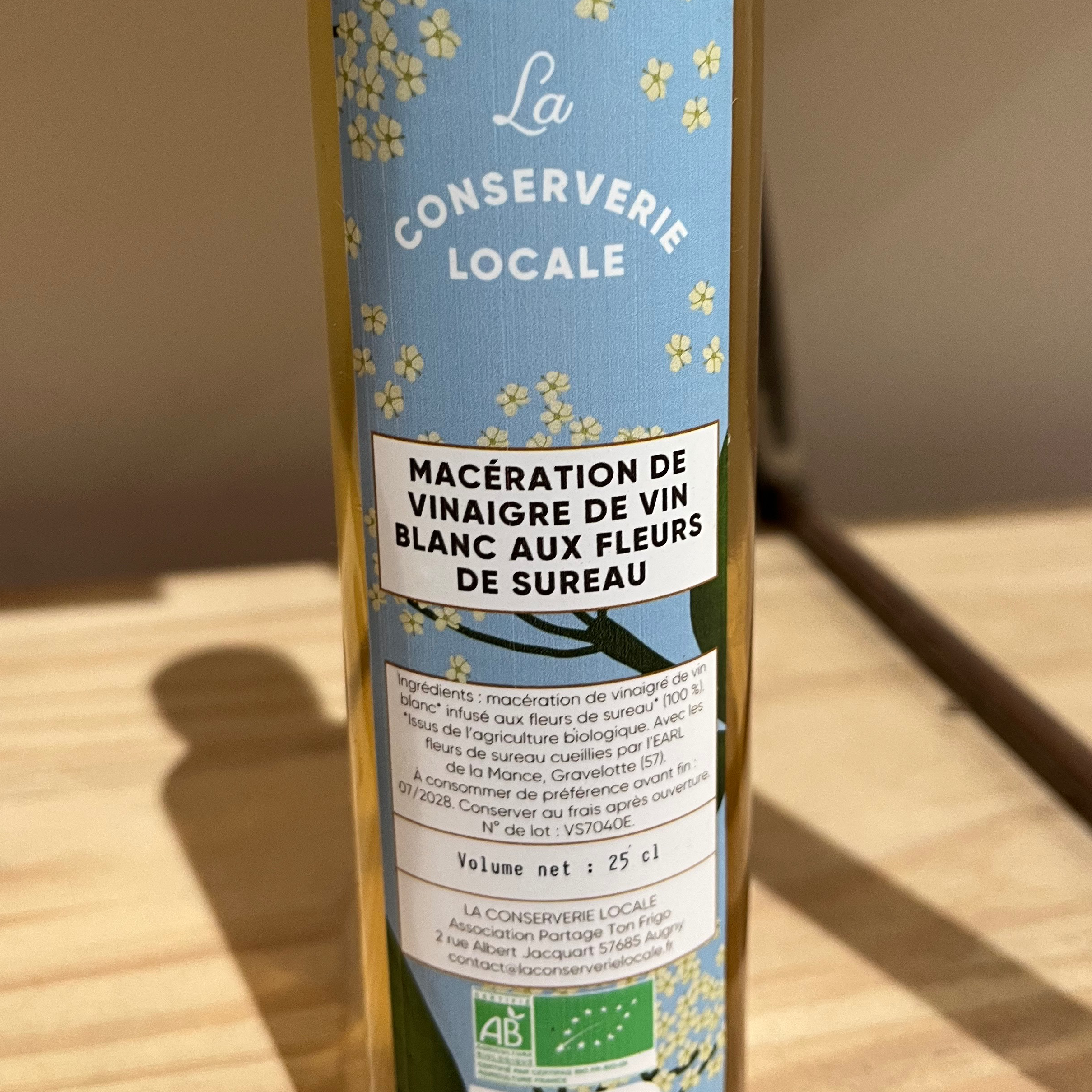 MACÉRATION DE VINAIGRE "SUREAU" (25CL)