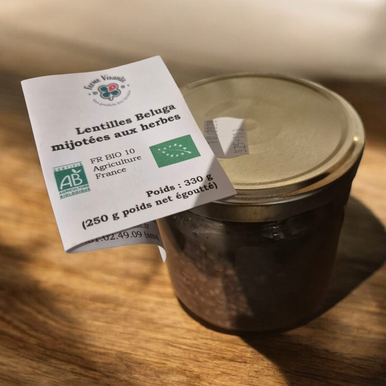 Lentilles Beluga mijotées aux herbes - 330g