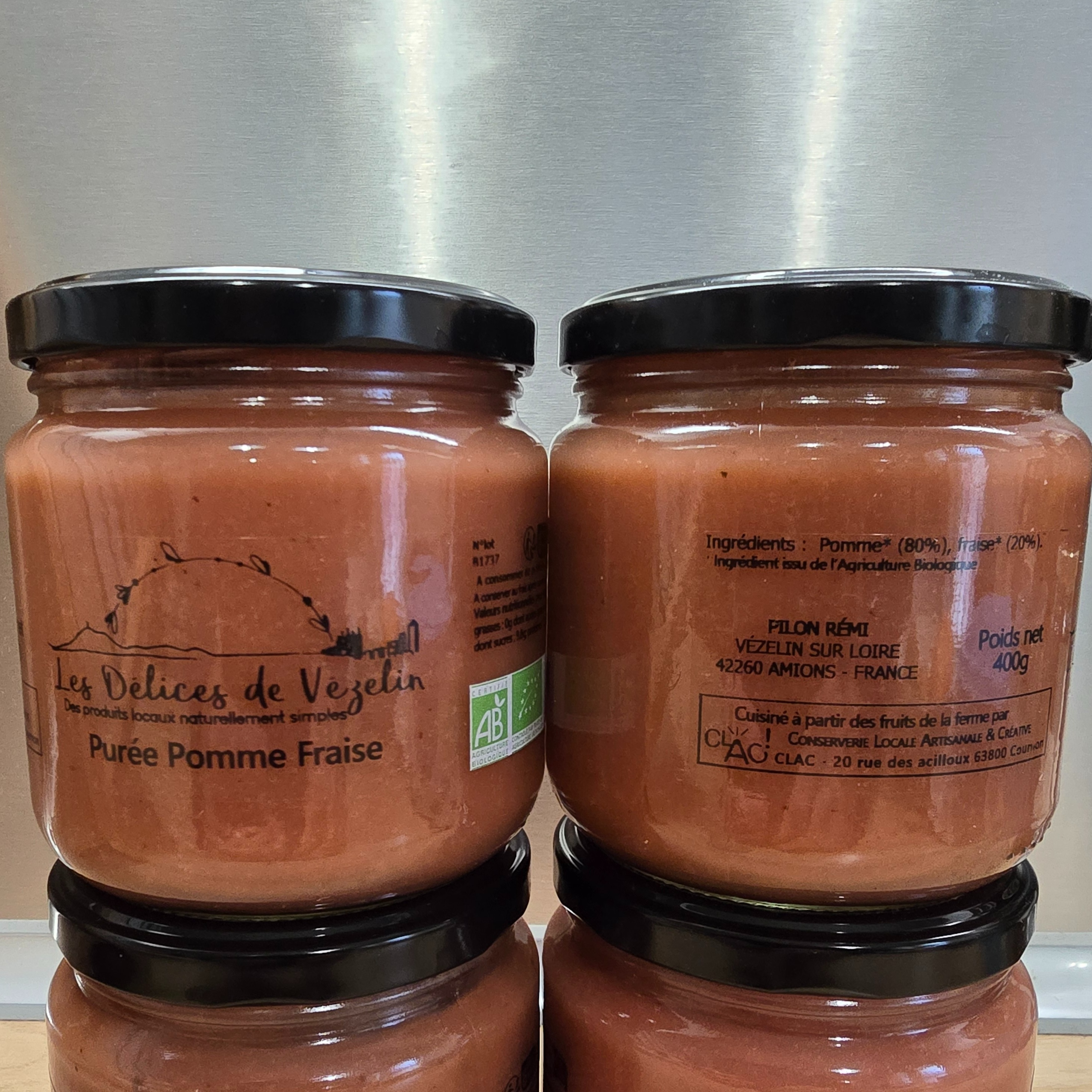 Compotes Pommes-Fraises - 400g