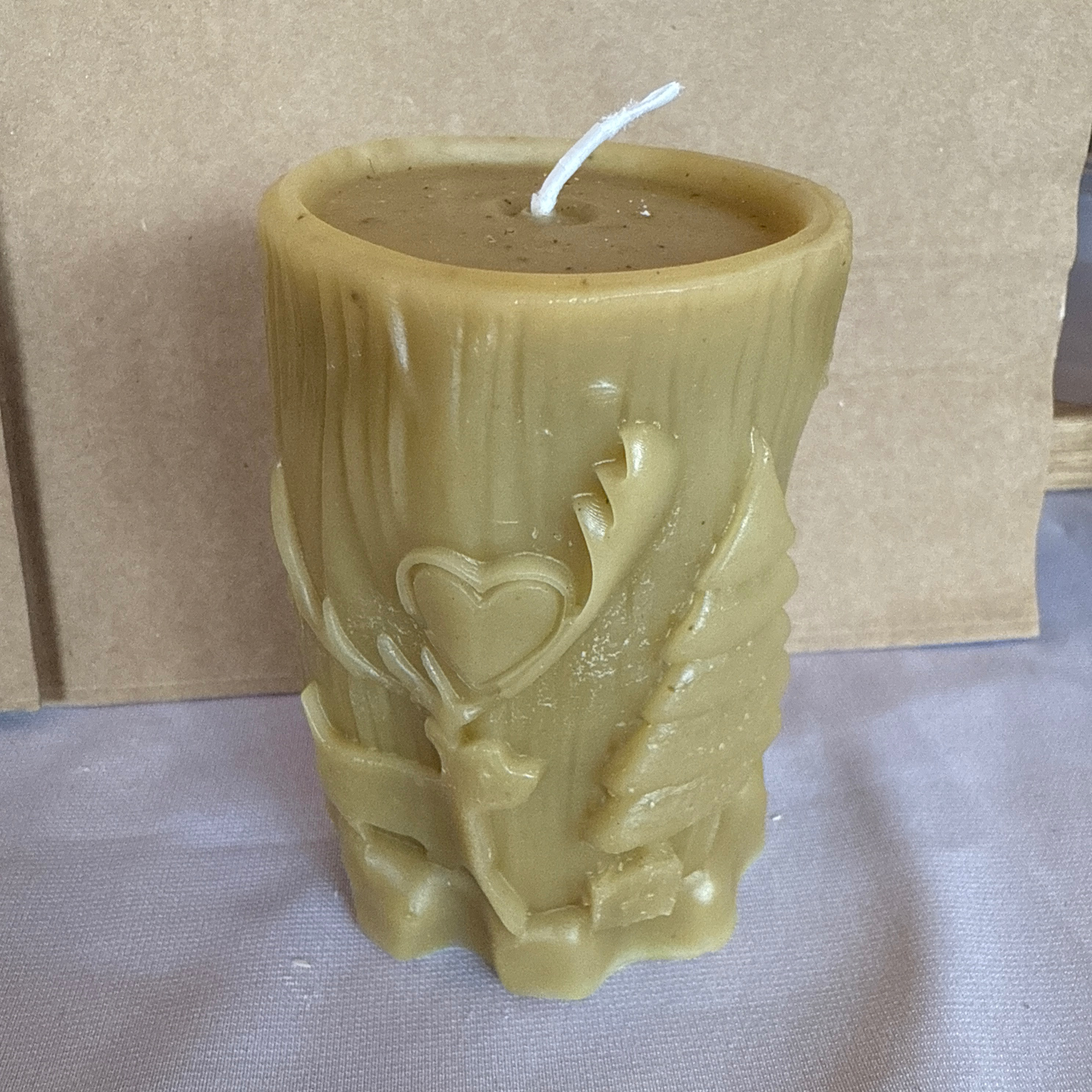 Bougie cerf et sapin