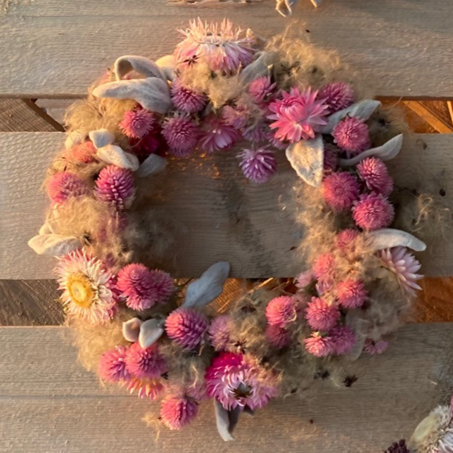 Couronne de fleurs séchées 5