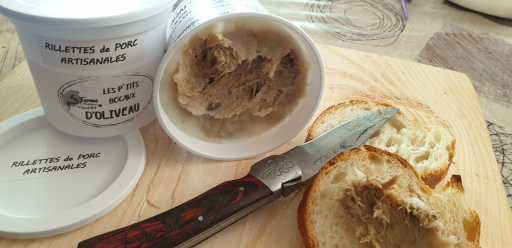 rillettes pur porc - "la rillette d'Oliveau" - pot de 200 grs - 200g