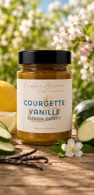 COURGETTES JAUNES / VANILLE DE MADAGASCAR - 220g