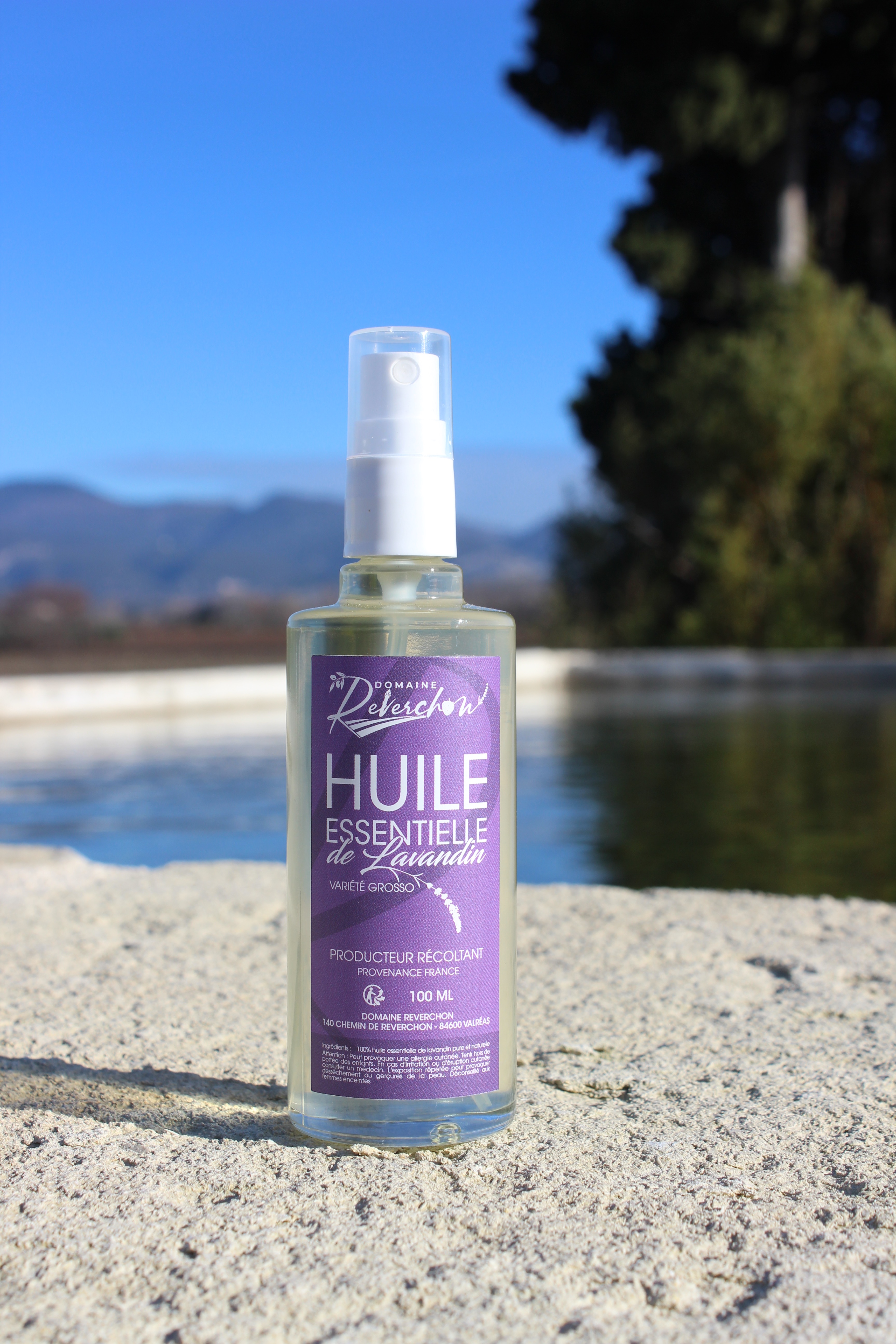 Huile essentielle de lavandin 100ml avec spray
