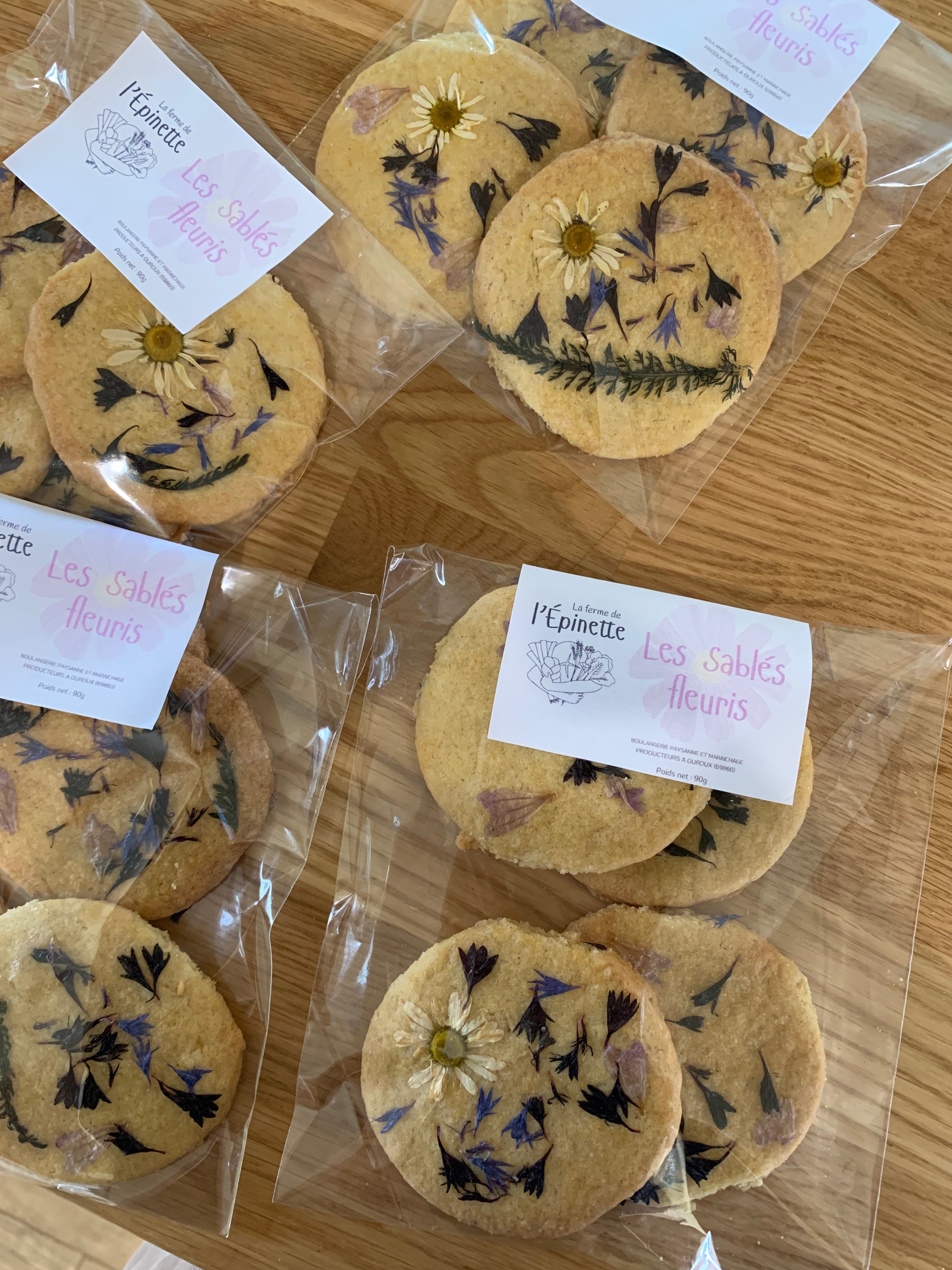Sablés fleuris