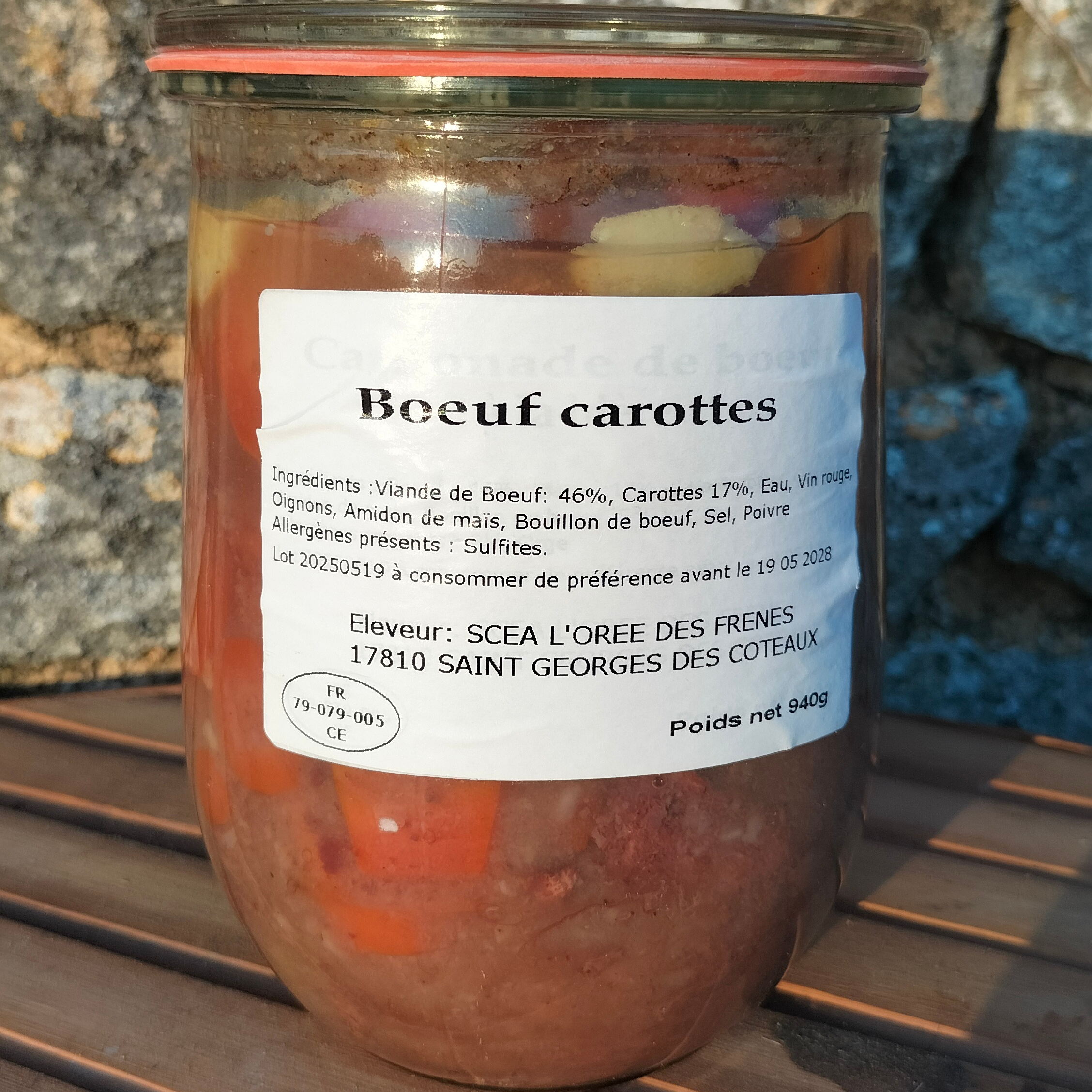 Boeuf carottes - 940g