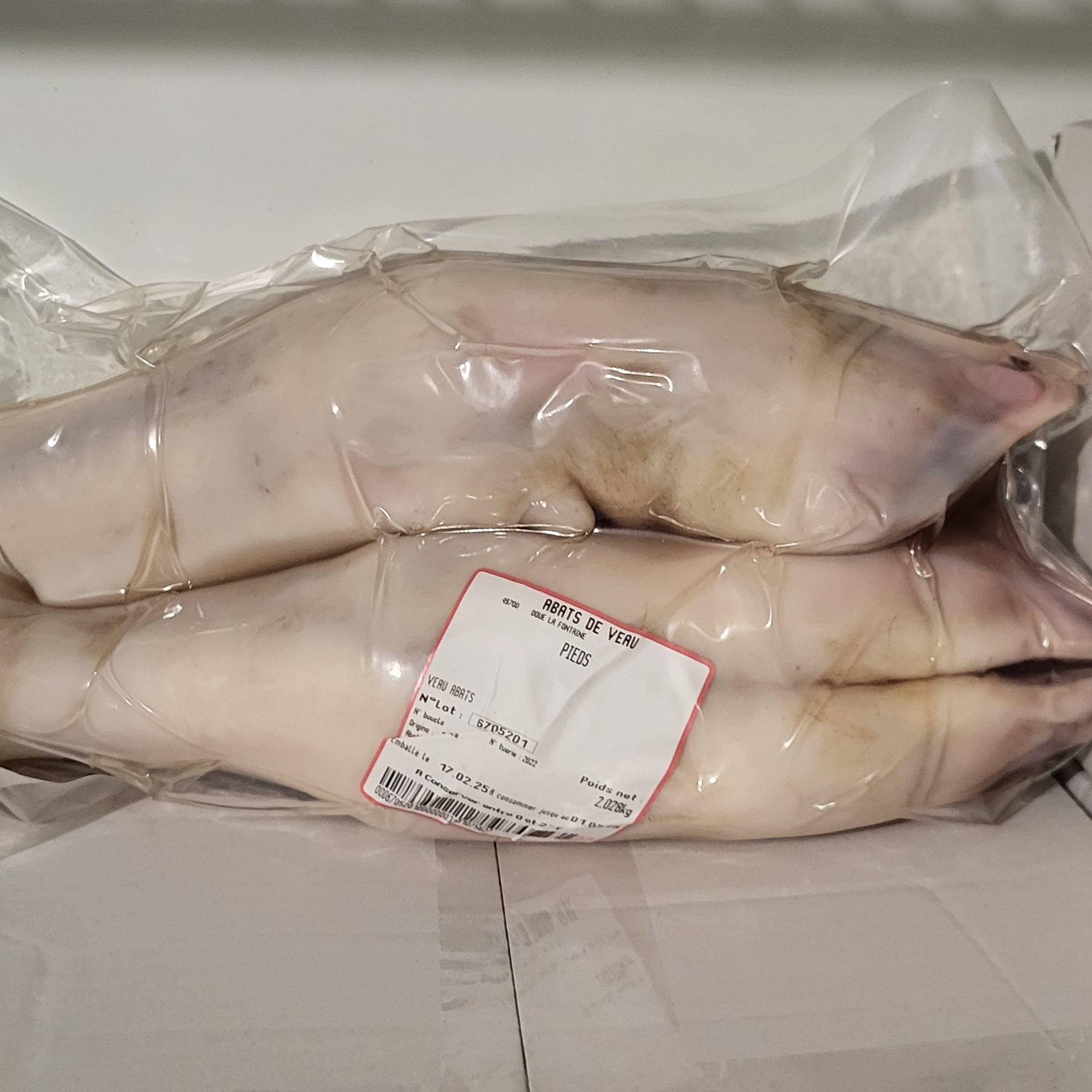 Pieds de veau - 2kg