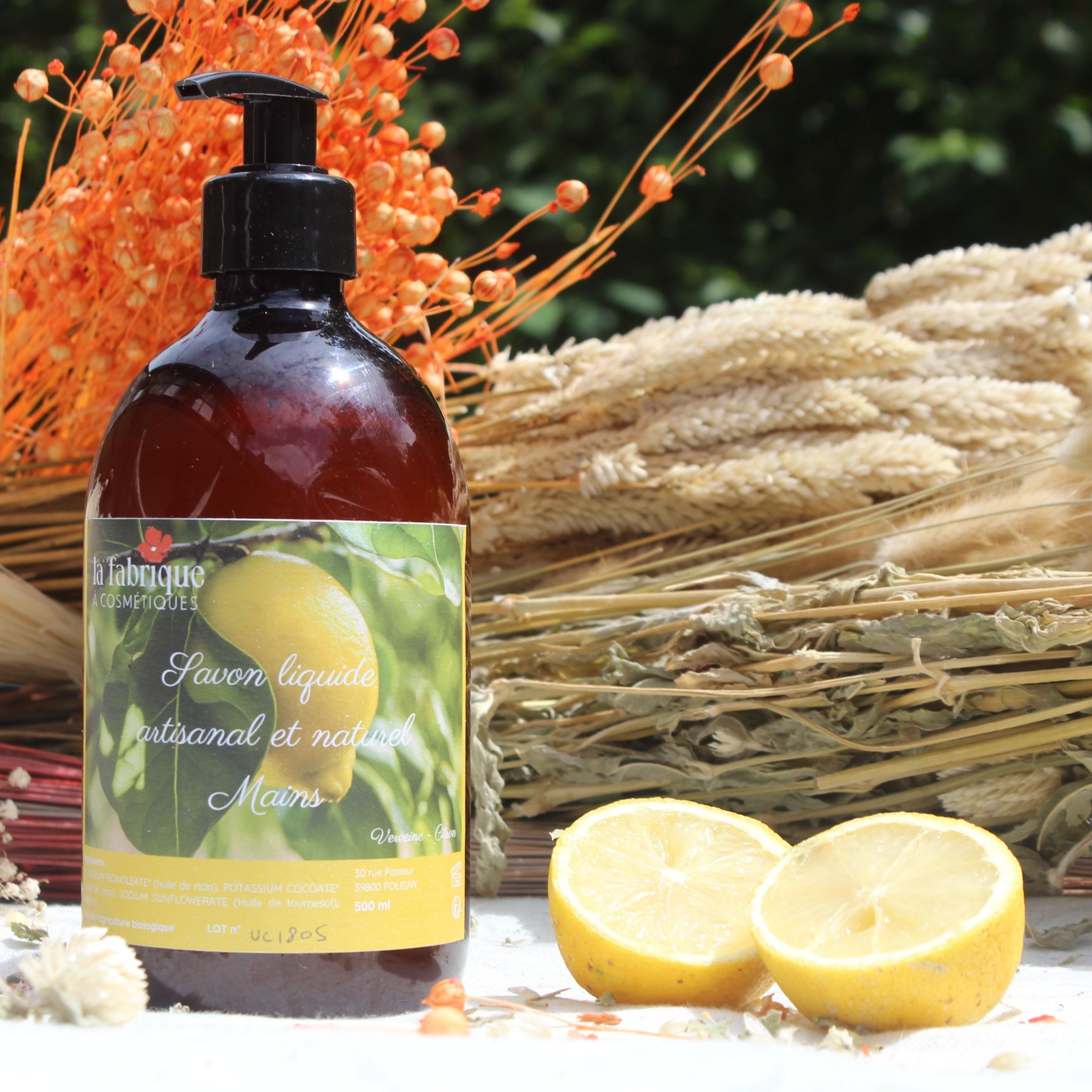 Savon liquide Mains senteur Verveine/Citron - 500ml