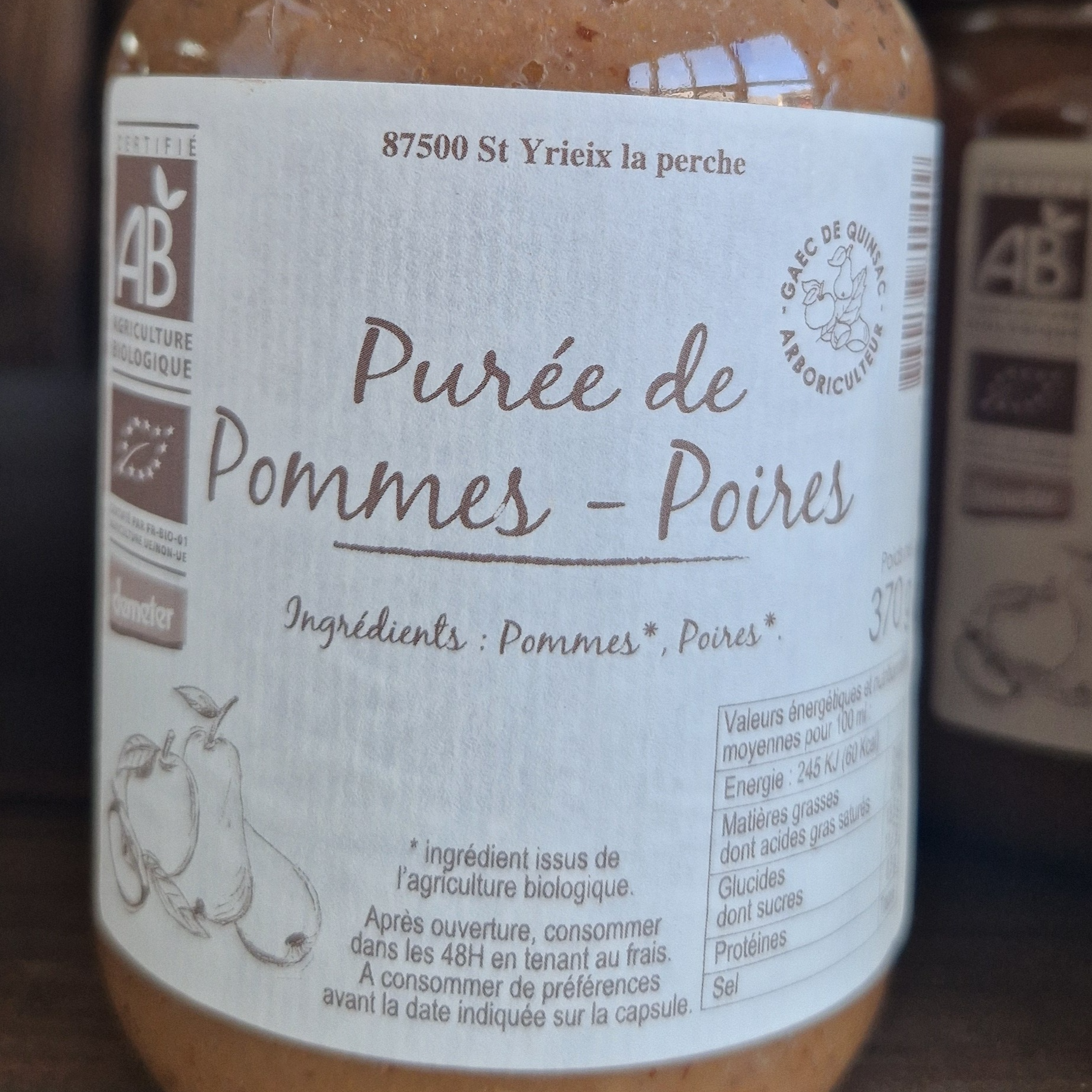 Purée de pomme/poire